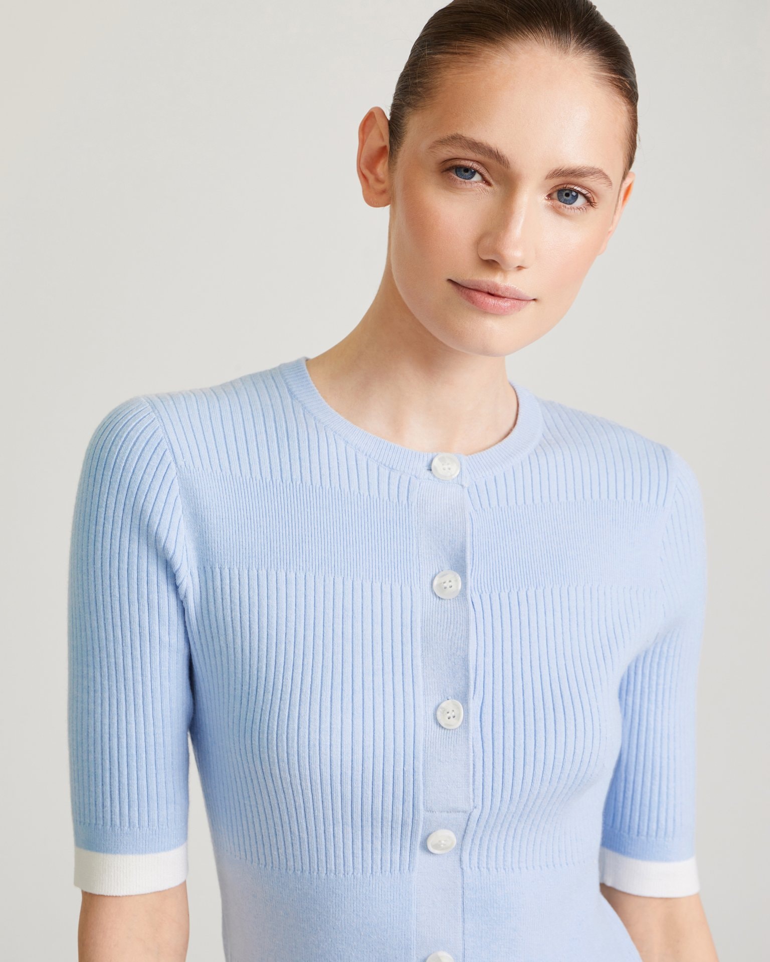Button-front dress, Sky Blue — photo 6