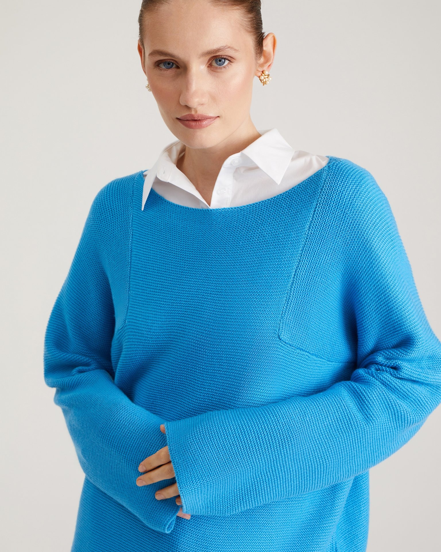 Knitted jumper, Blue — photo 7
