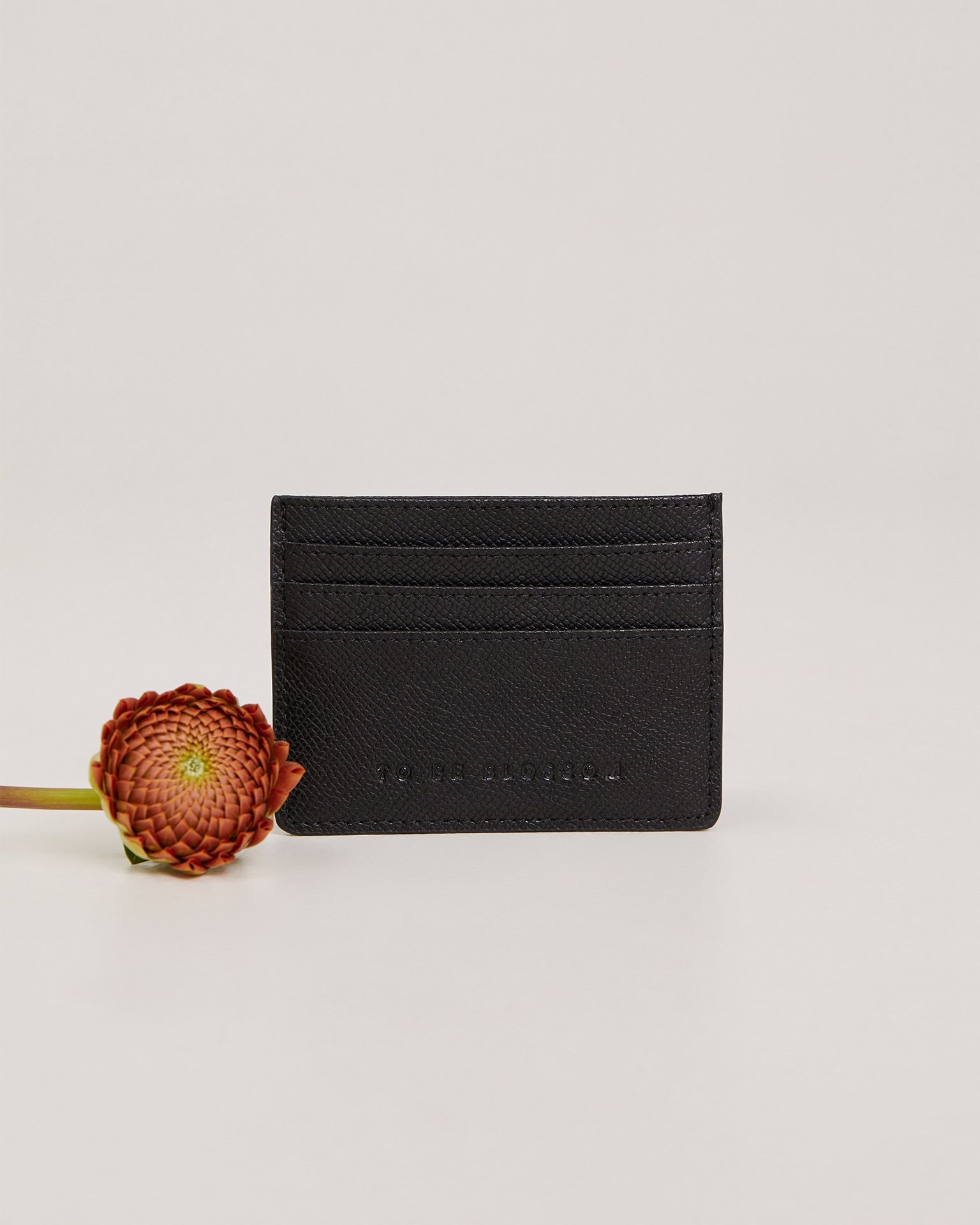 Genuine leather cardholder, Black