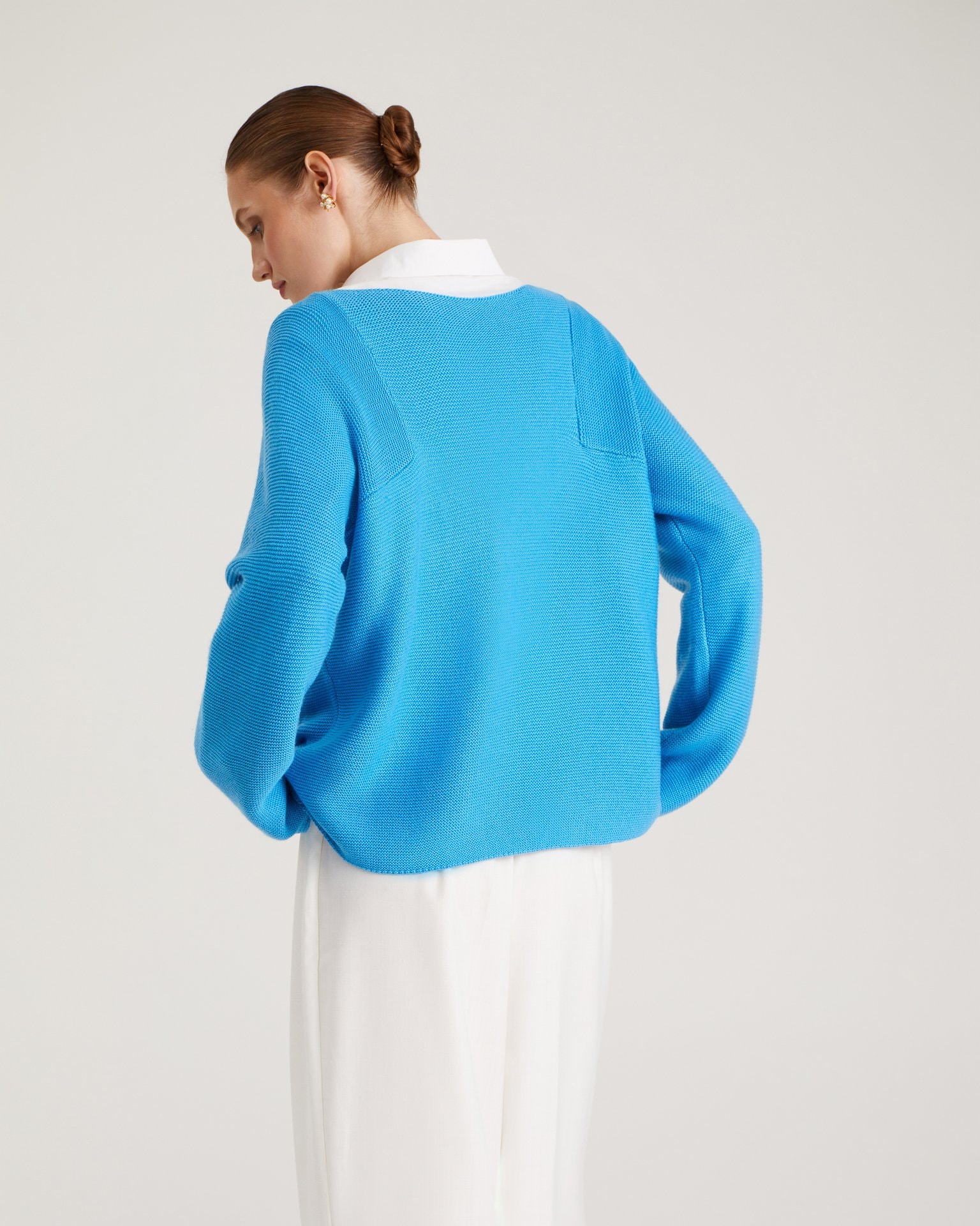 Knitted jumper, Blue — photo 6