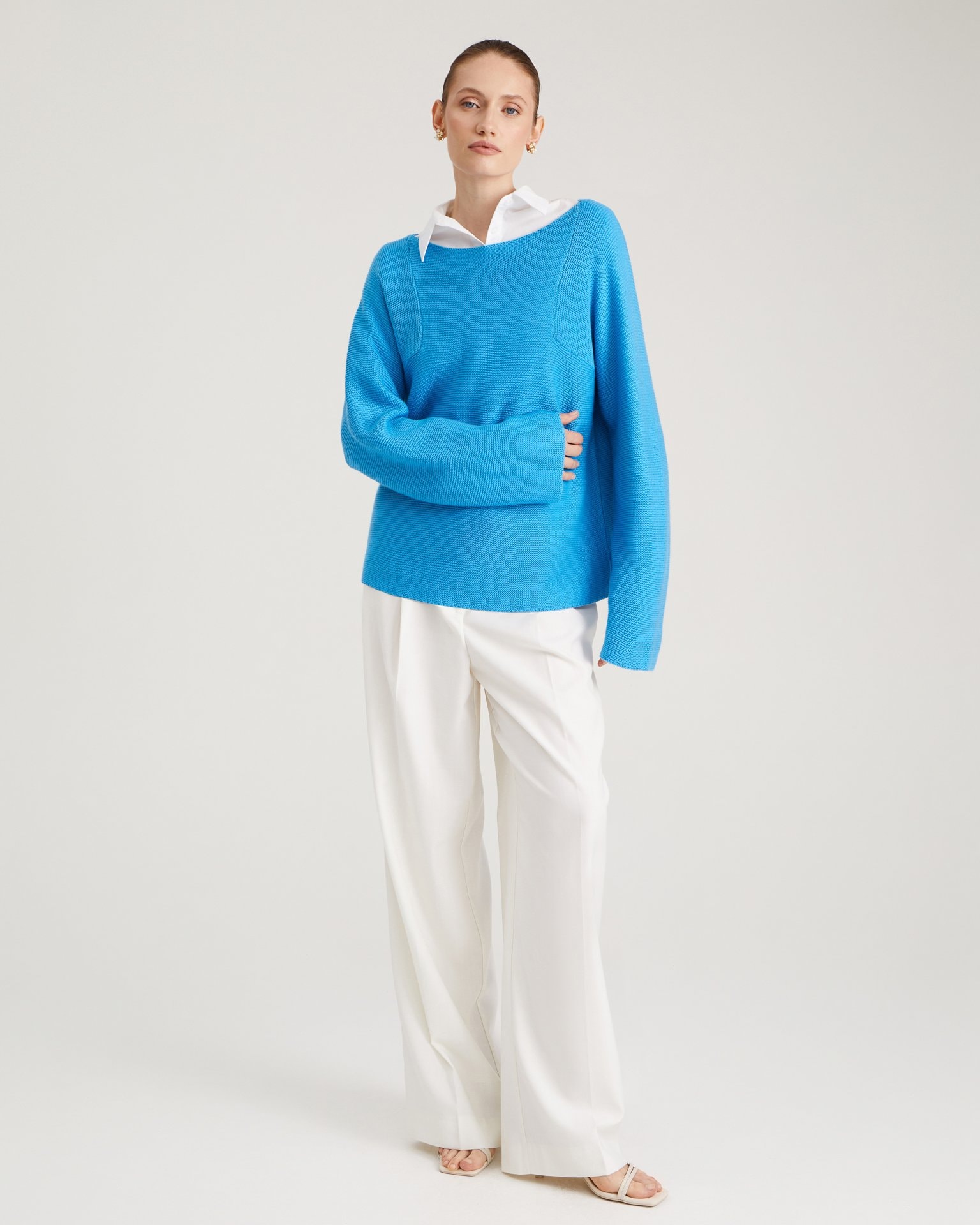 Knitted jumper, Blue — photo 4