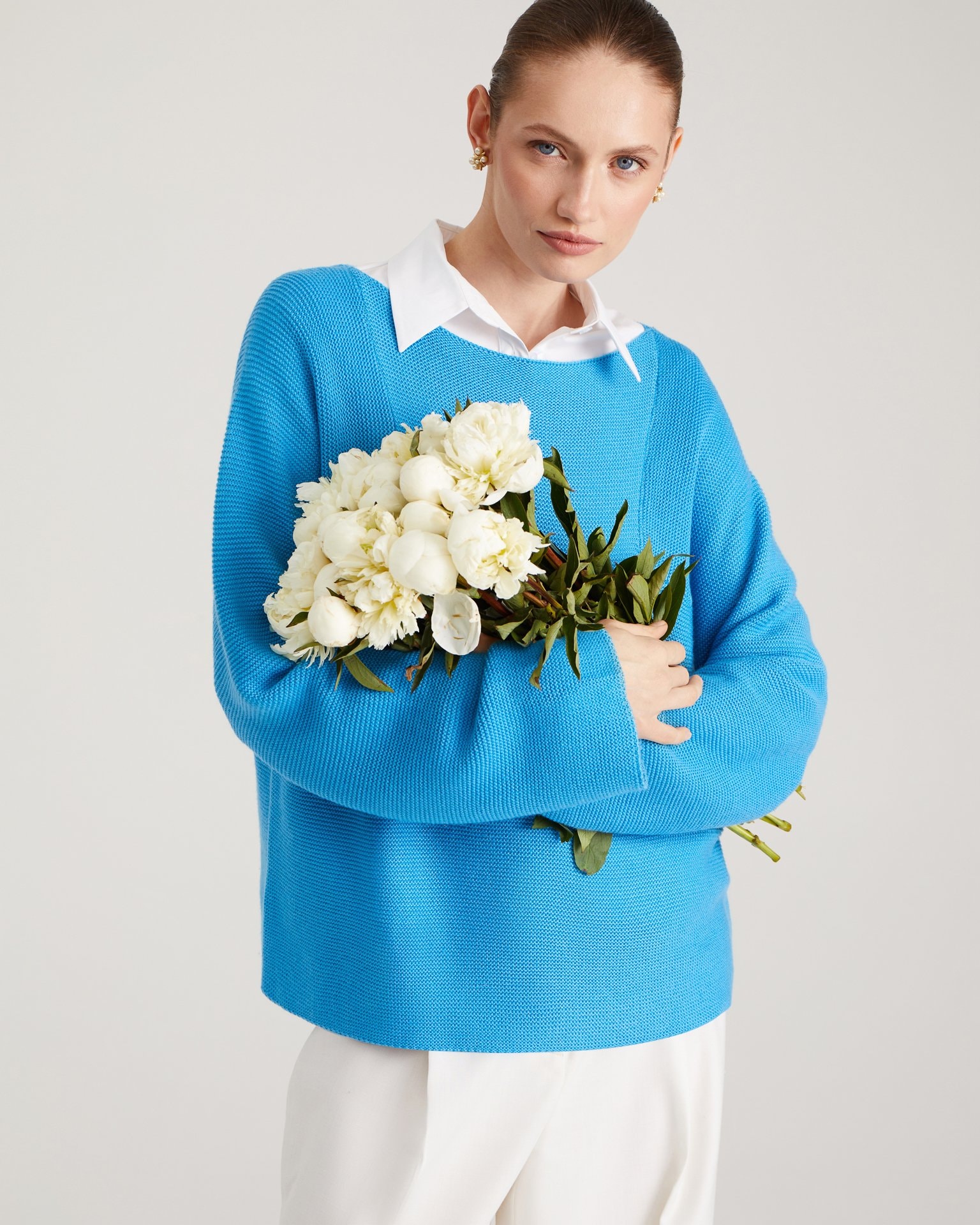 Knitted jumper, Blue