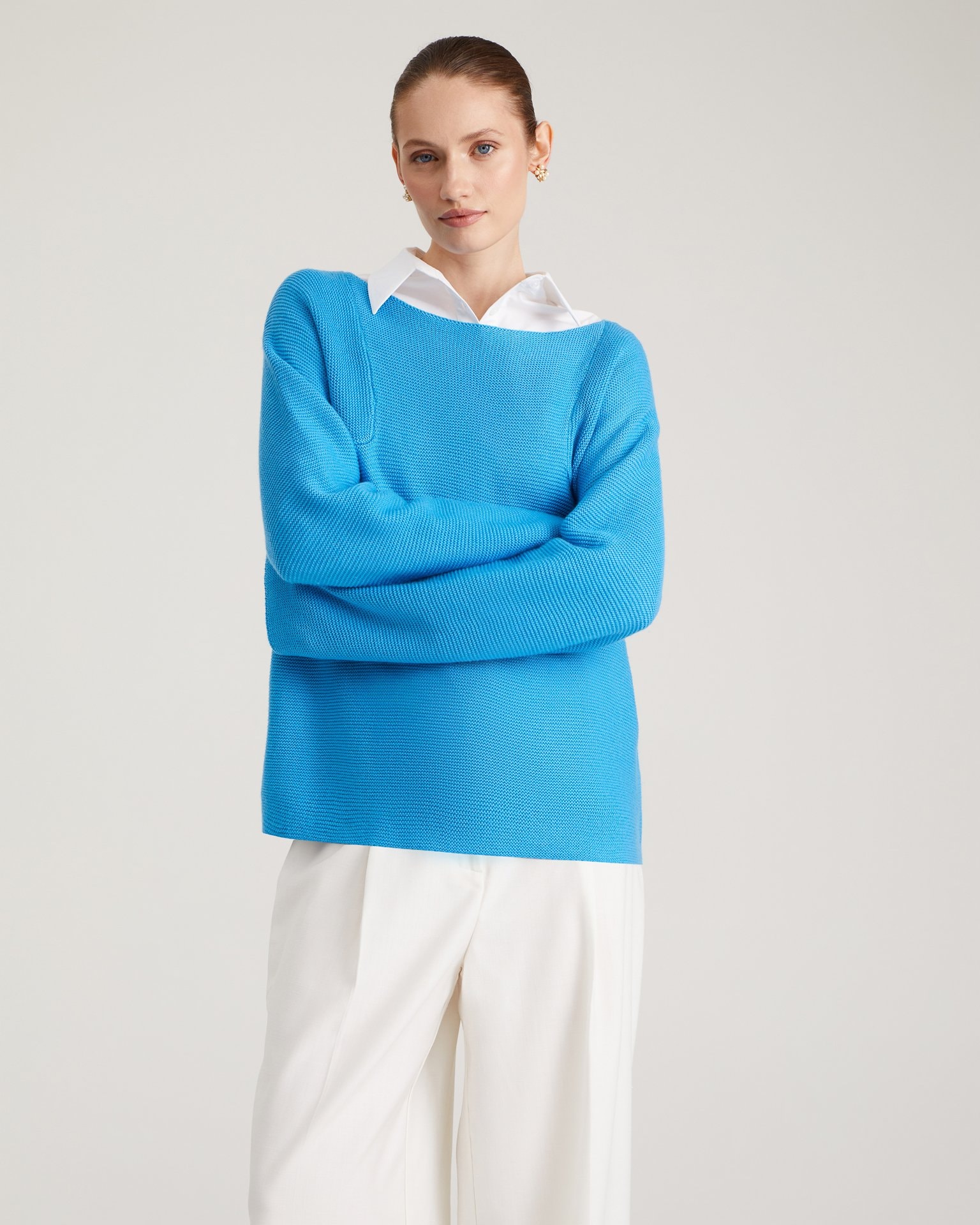Knitted jumper, Blue — photo 5