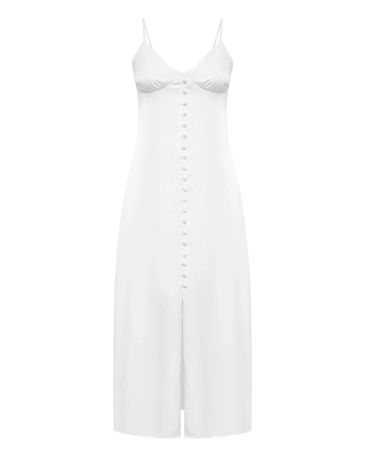 Spaghetti strap dress, Milky — photo 8