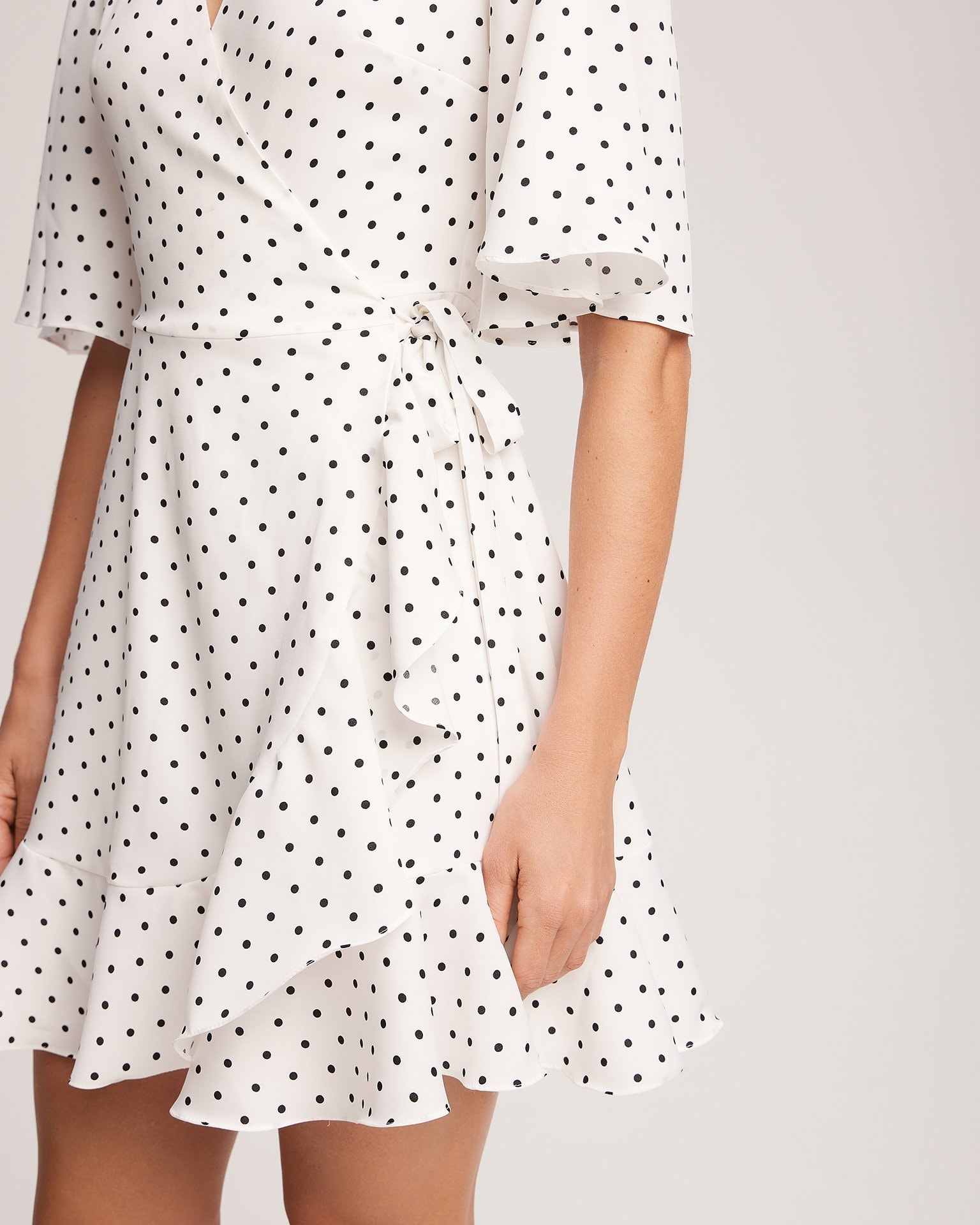 Polka dot print dress, White — photo 7