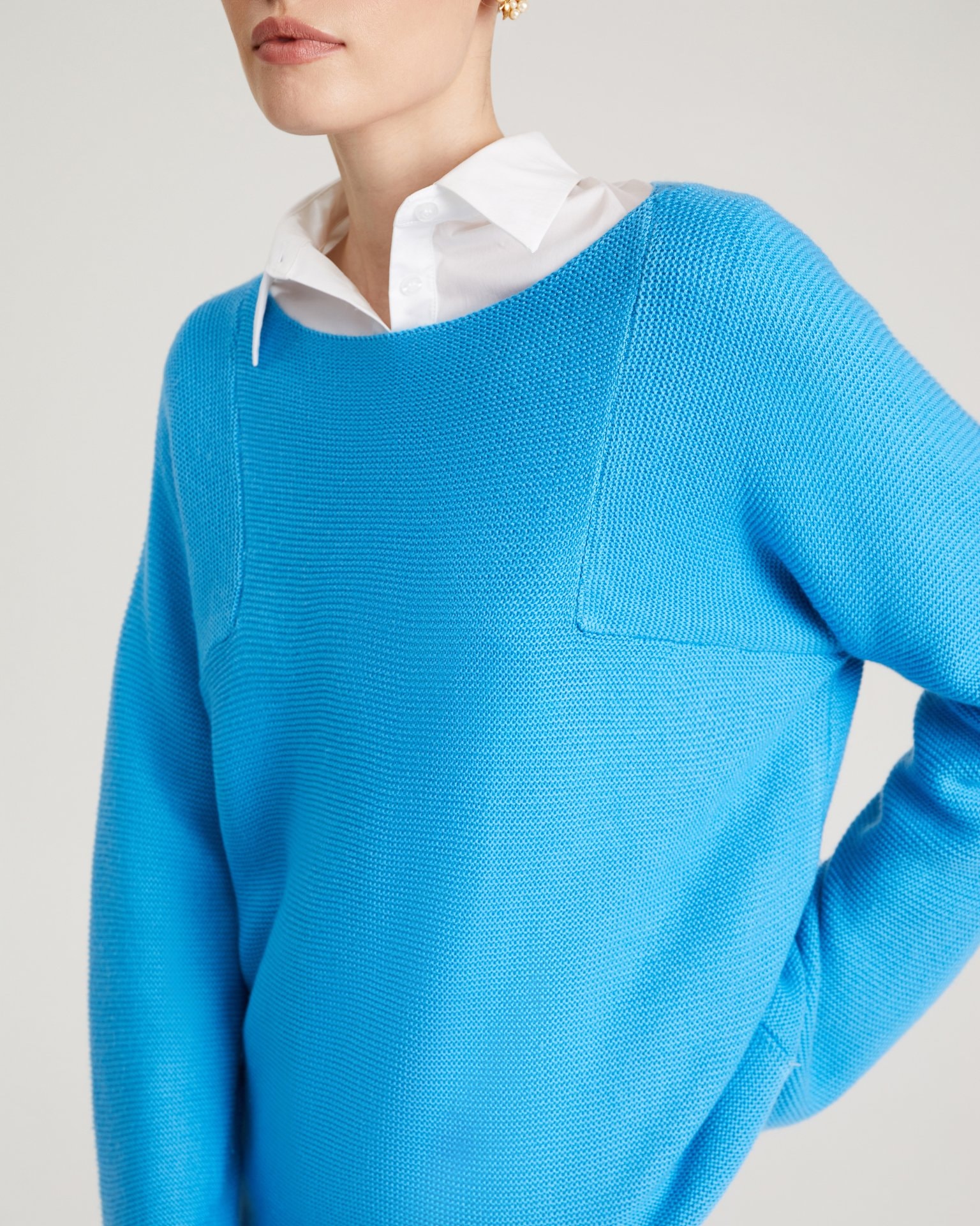 Knitted jumper, Blue — photo 9