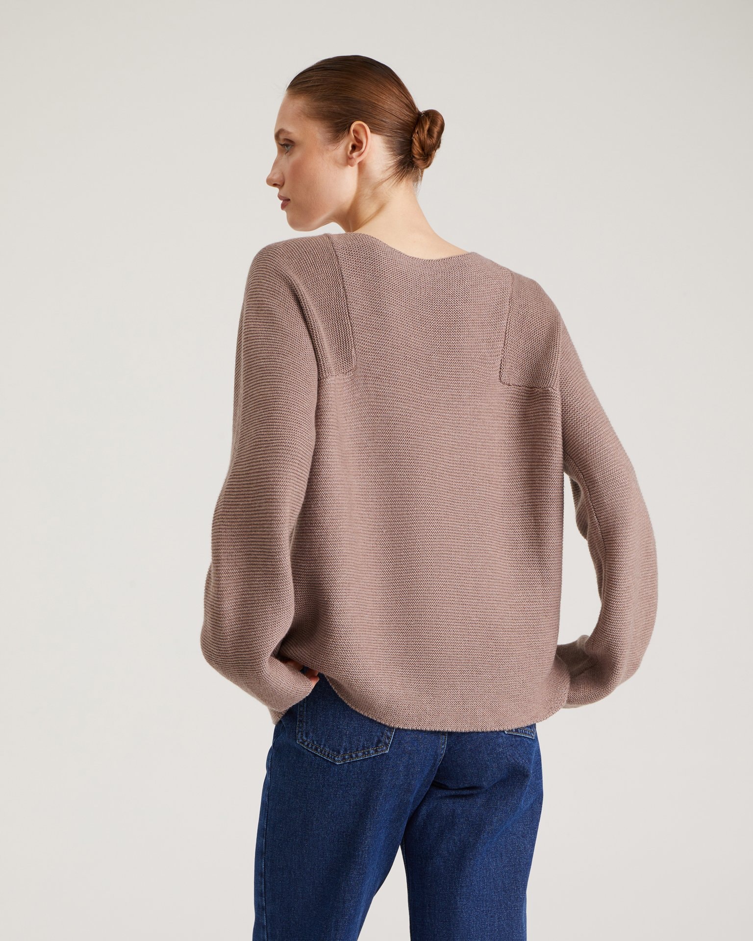 Knitted jumper, Brown — photo 3