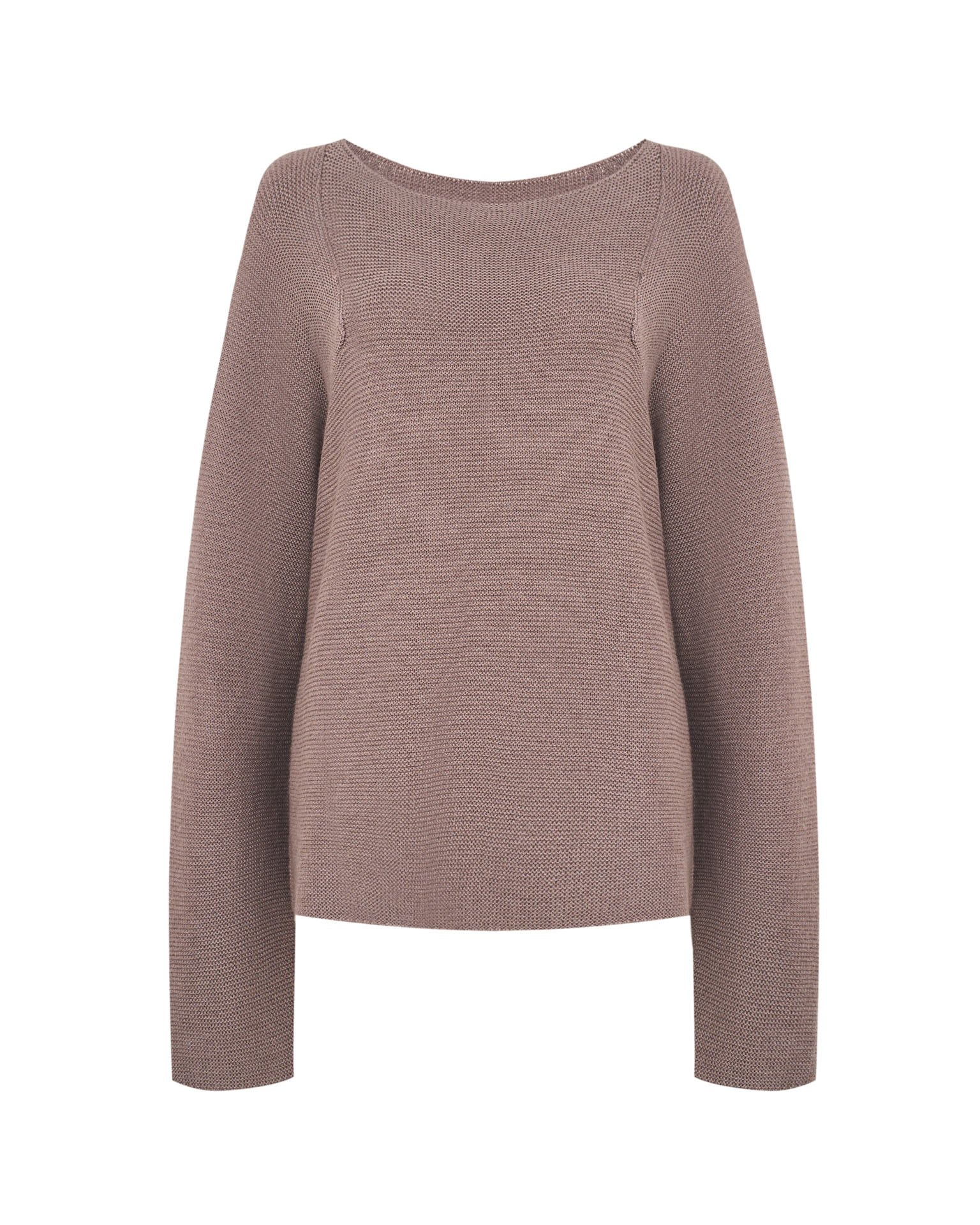 Knitted jumper, Brown — photo 8