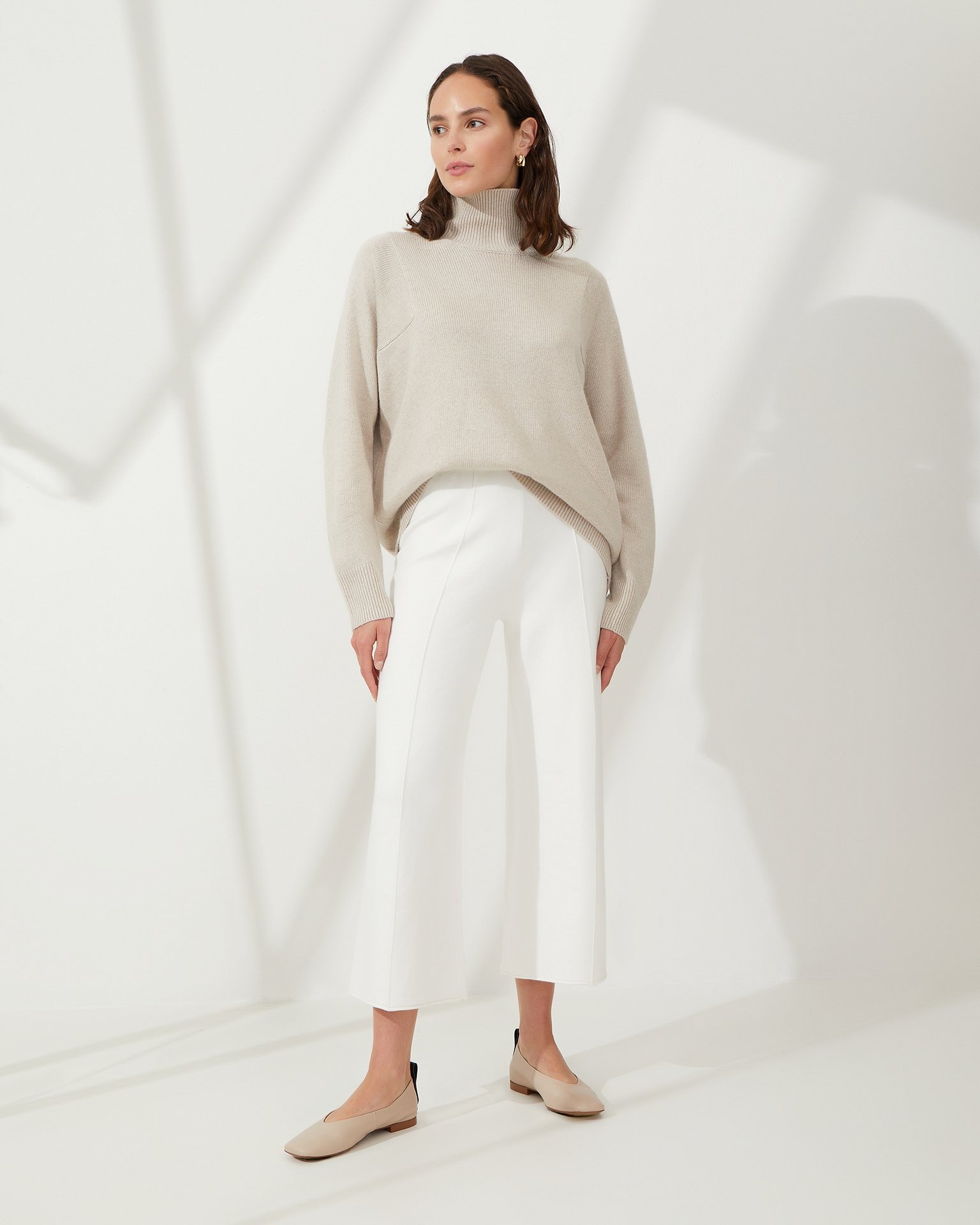 Culotte trousers, White — photo 5