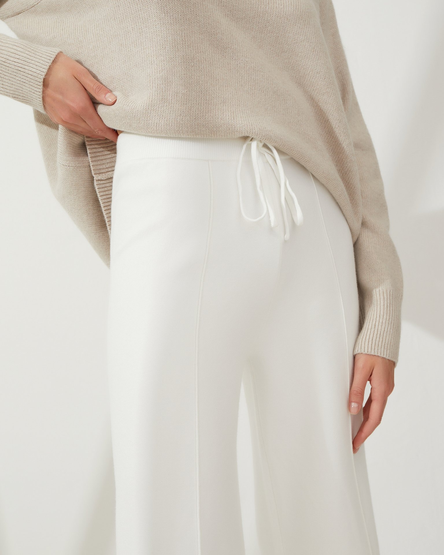 Culotte trousers, White — photo 6
