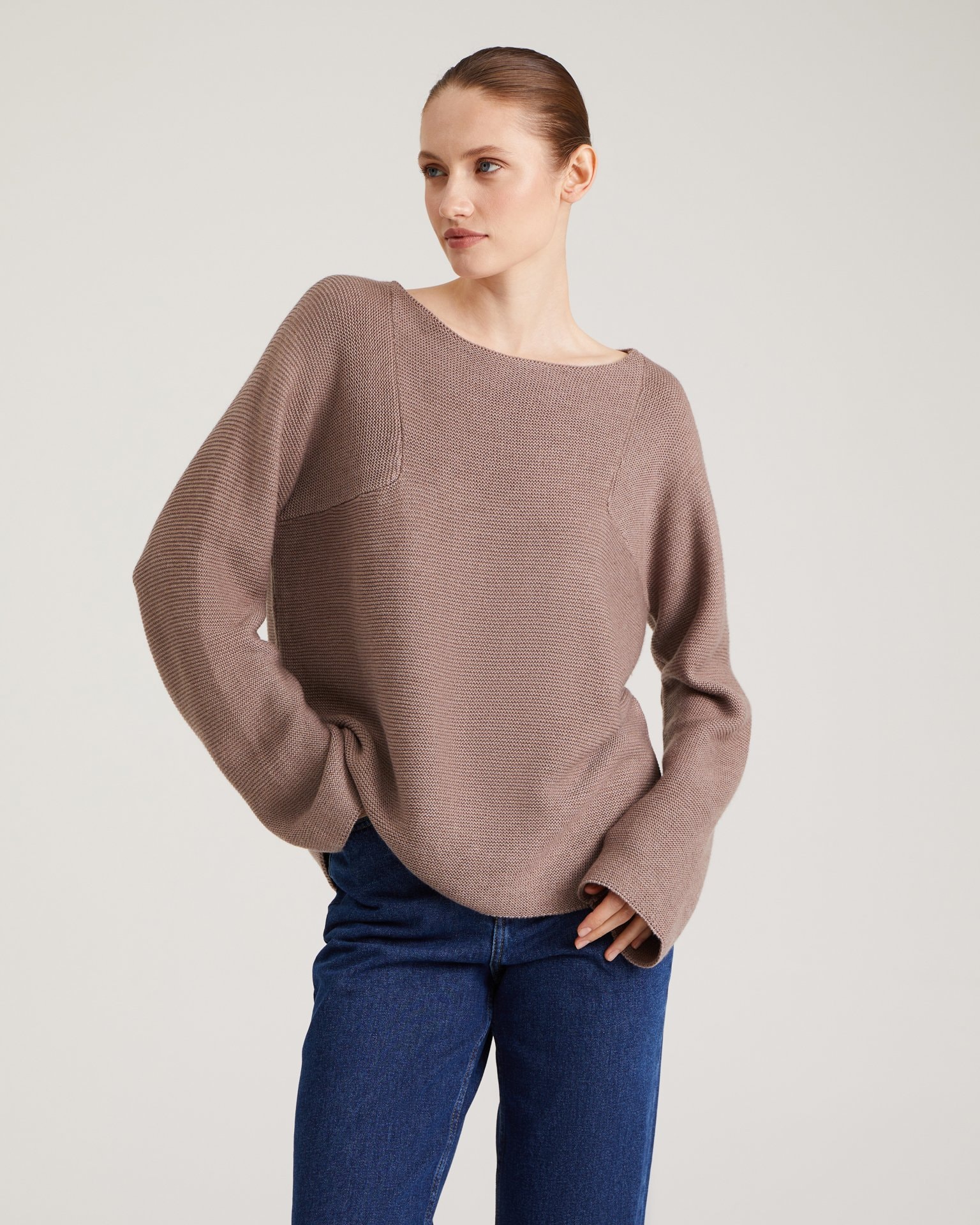 Knitted jumper, Brown