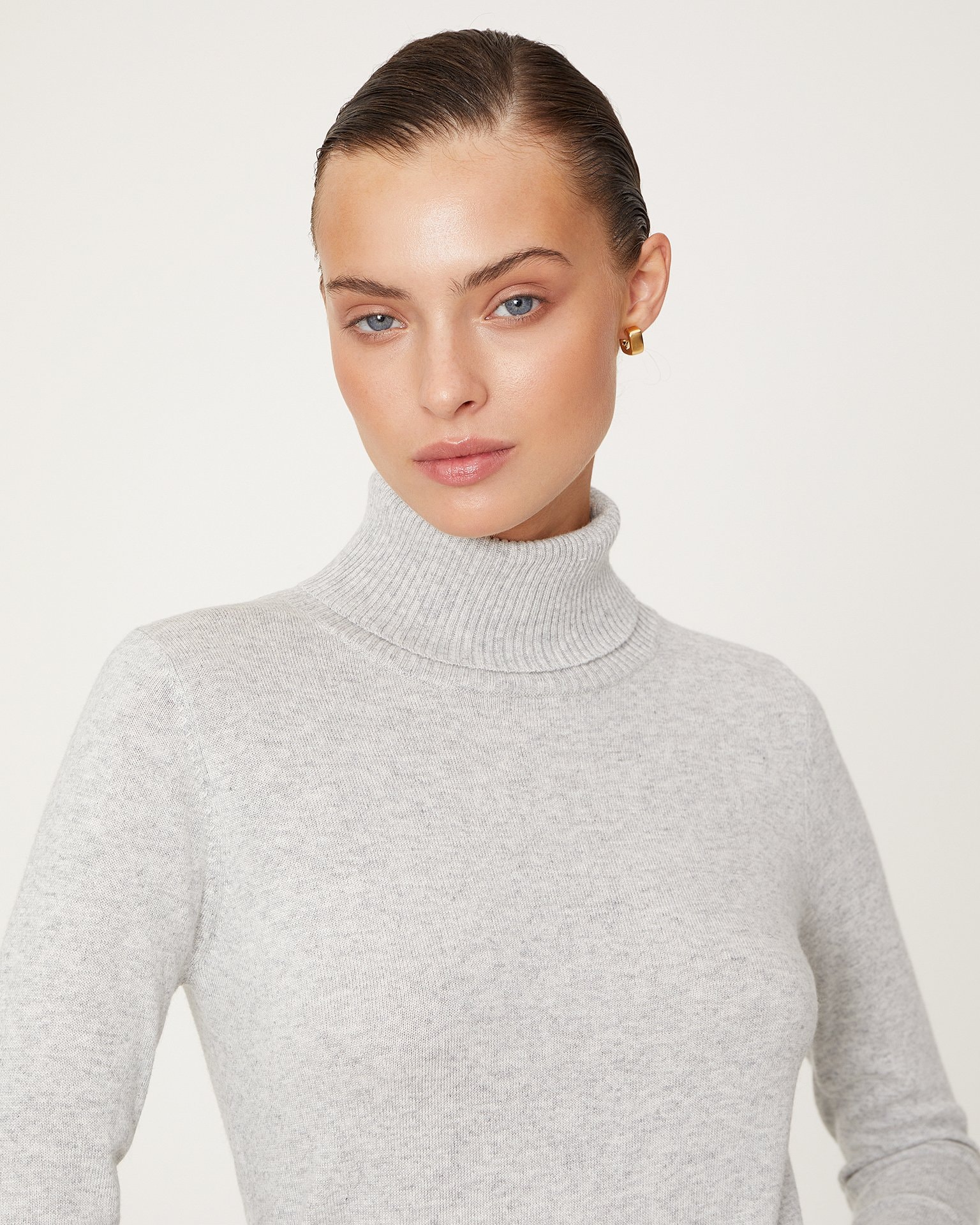 Straight-cut sweater dress, Grey — photo 4