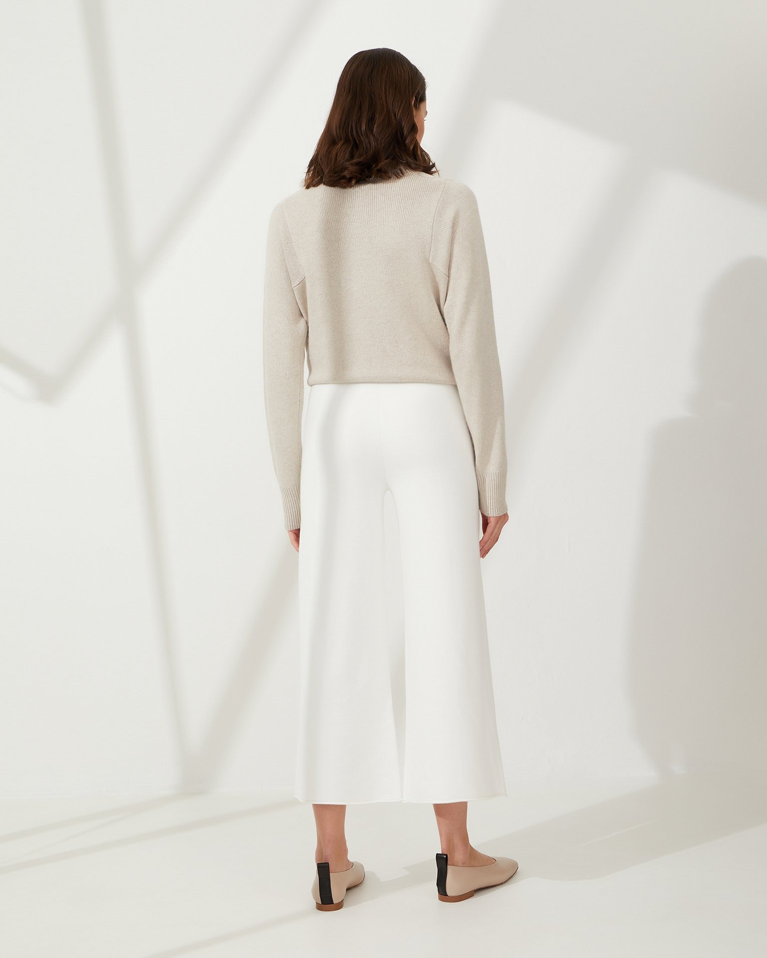 Culotte trousers, White — photo 3
