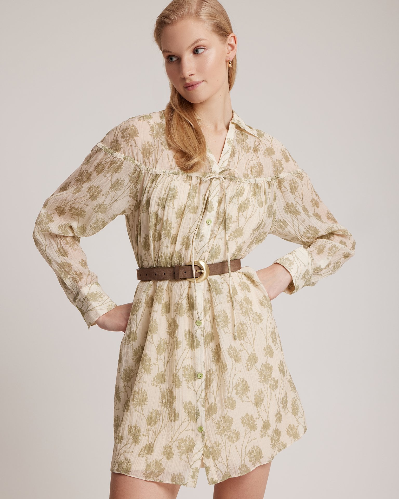 A-line silhouette dress
