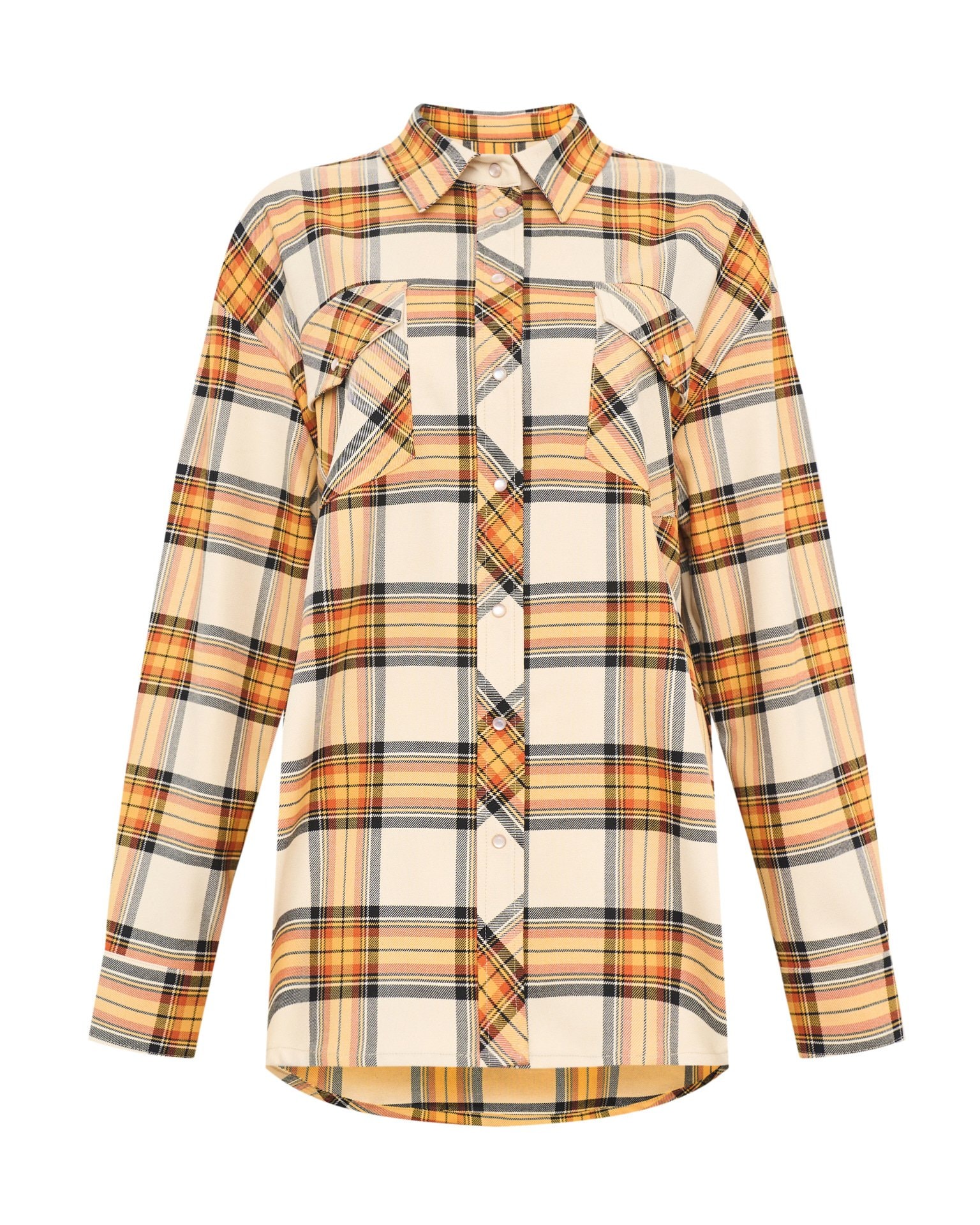 Checked shirt, Orange — photo 11