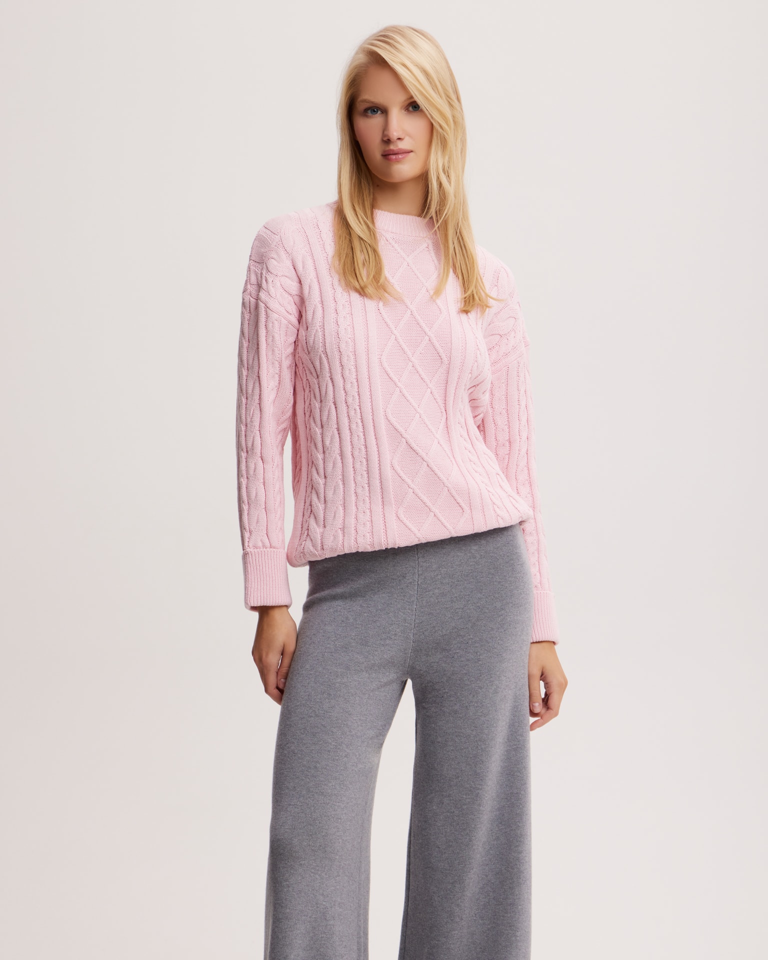 Textured pink jumper, Pink.