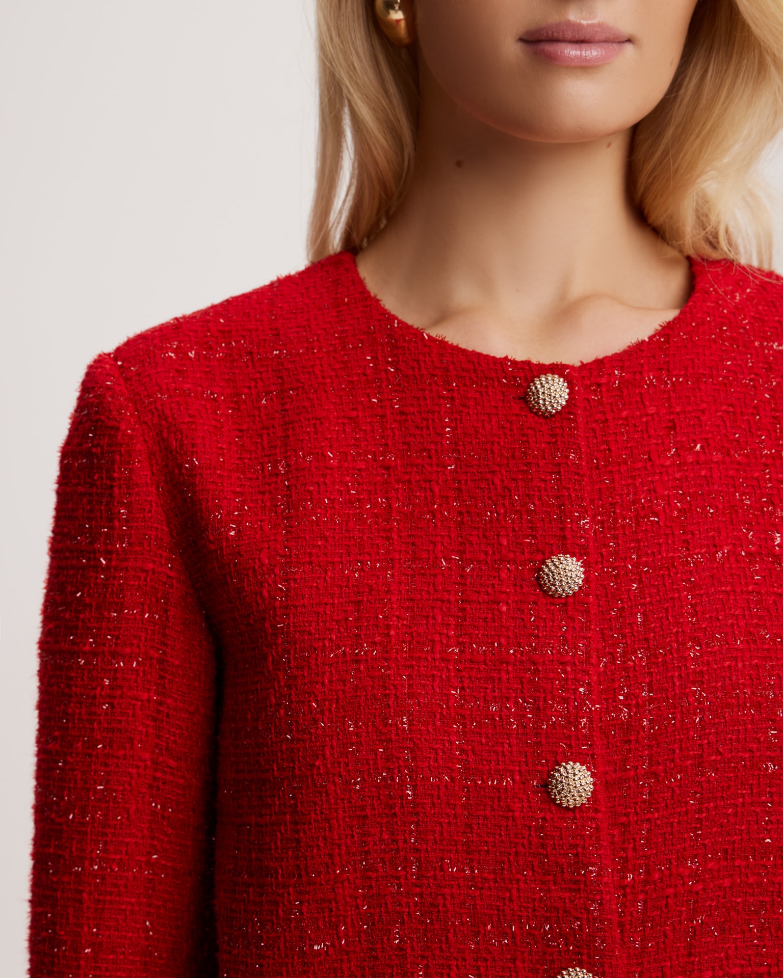 Tweed Jacket, Red — photo 7