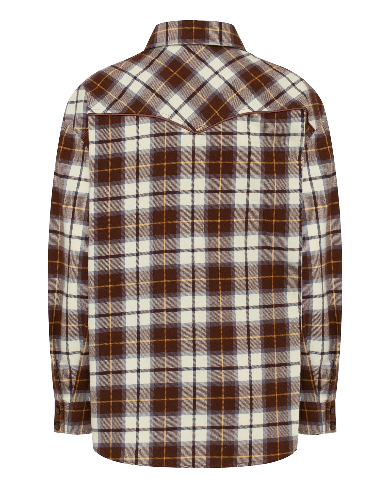 Checked shirt, Cappuccino — photo 7