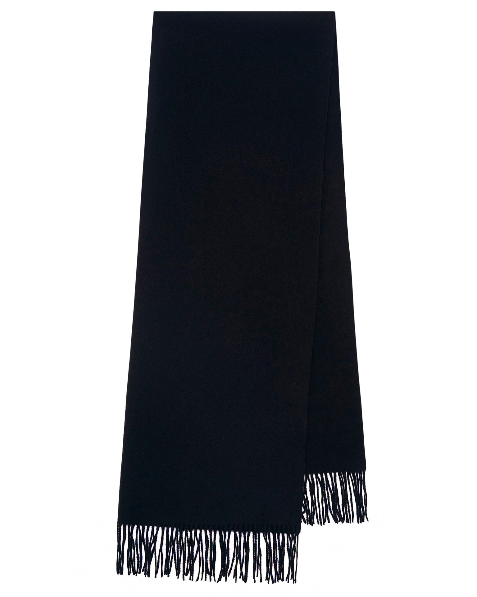 Fringe scarf, Black