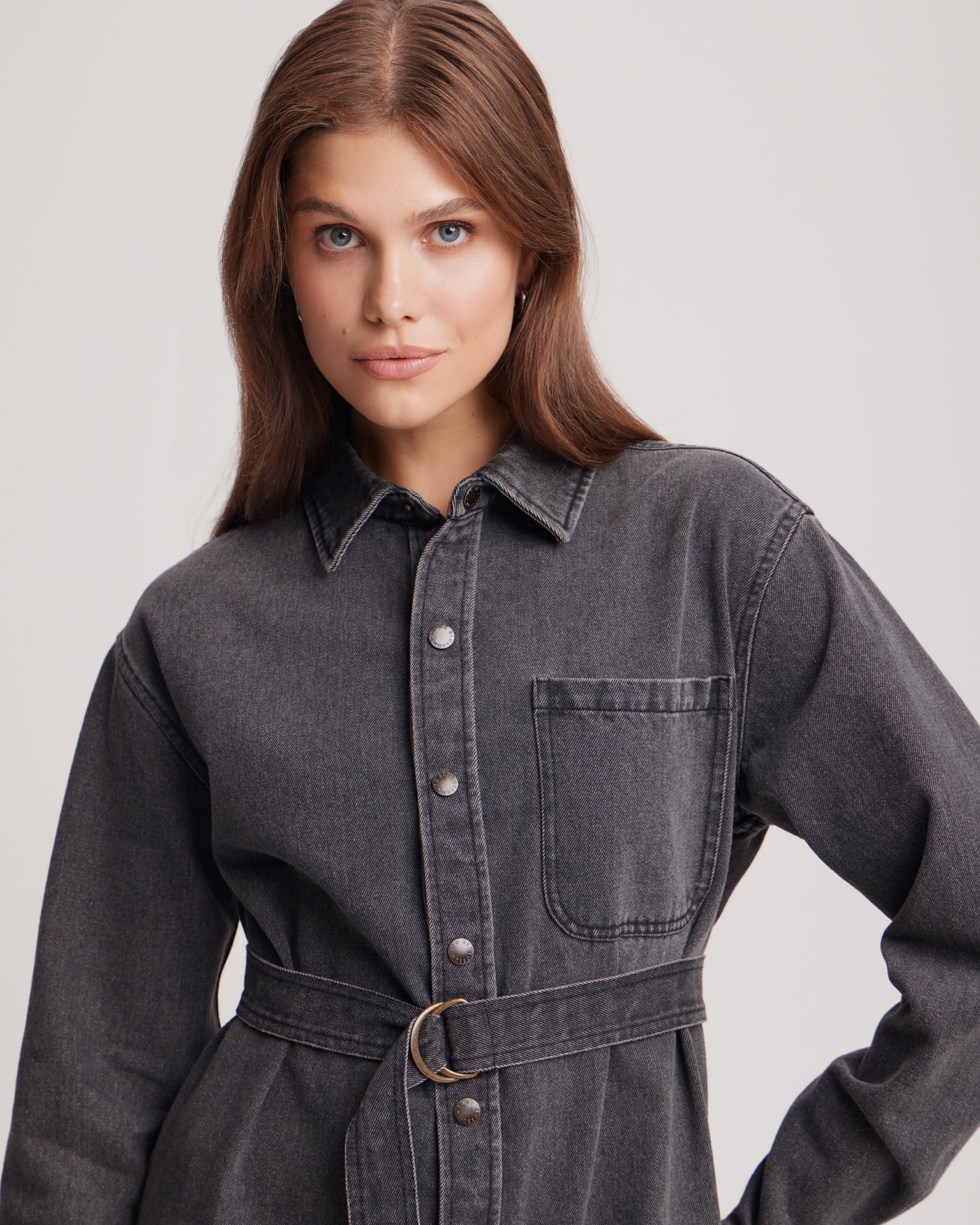 Denim dress, Grey — photo 6