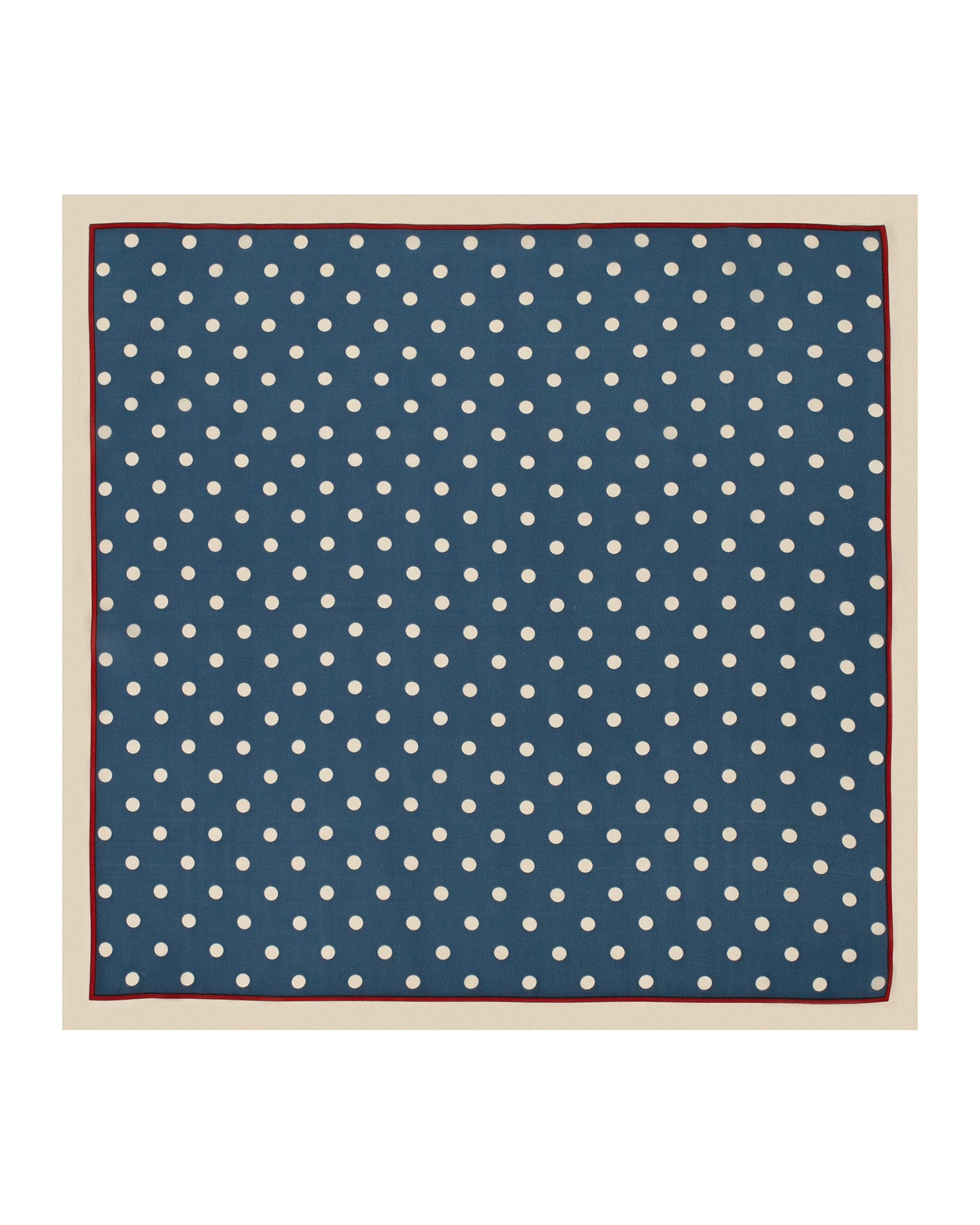 Polka dot scarf, Blue — photo 2