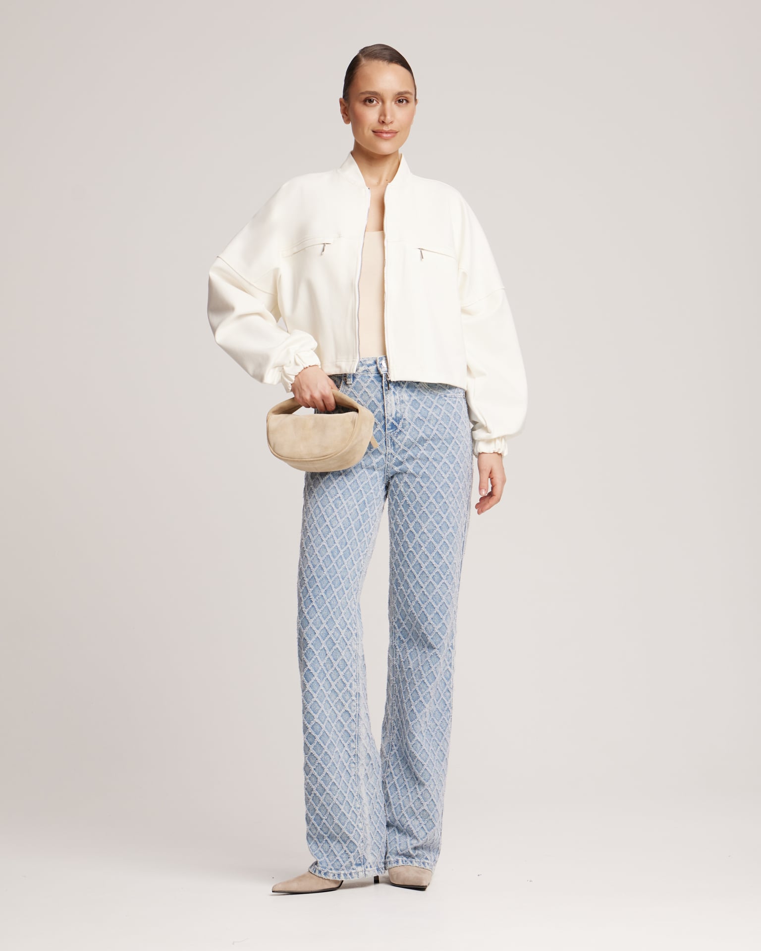Textured jeans