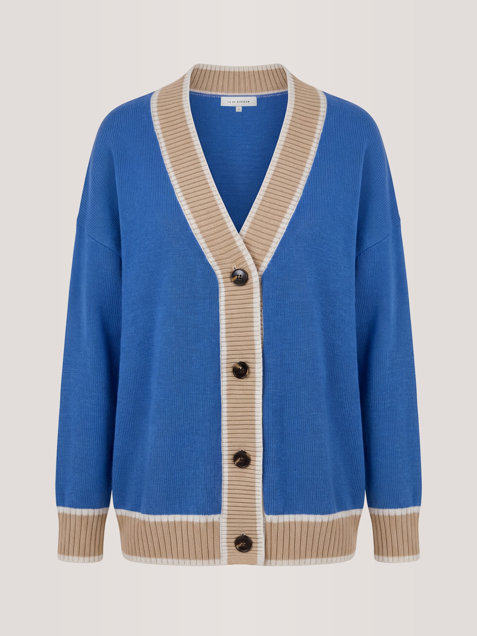 Long cardigan, Blue