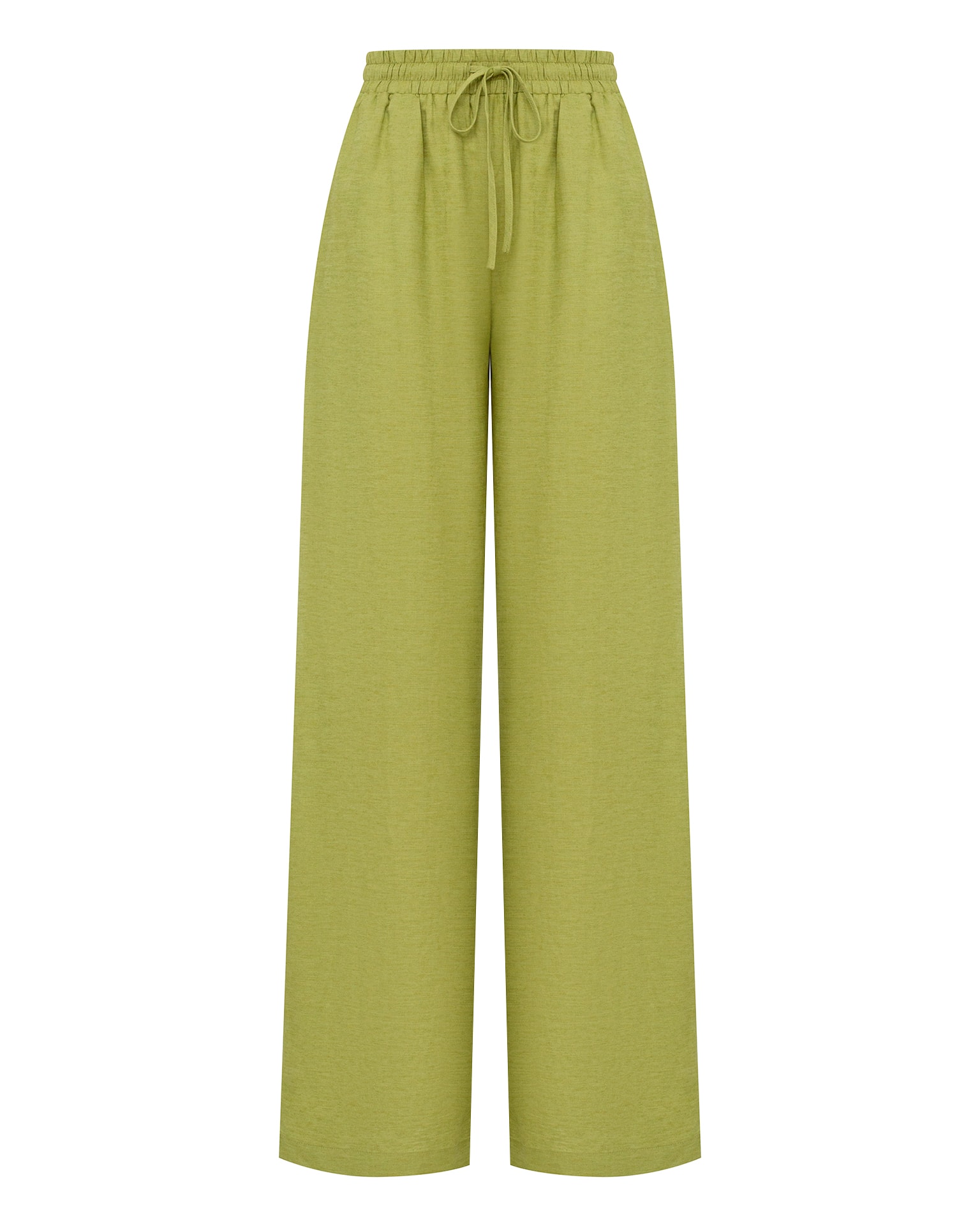 Linen suit with trousers, green — photo 9