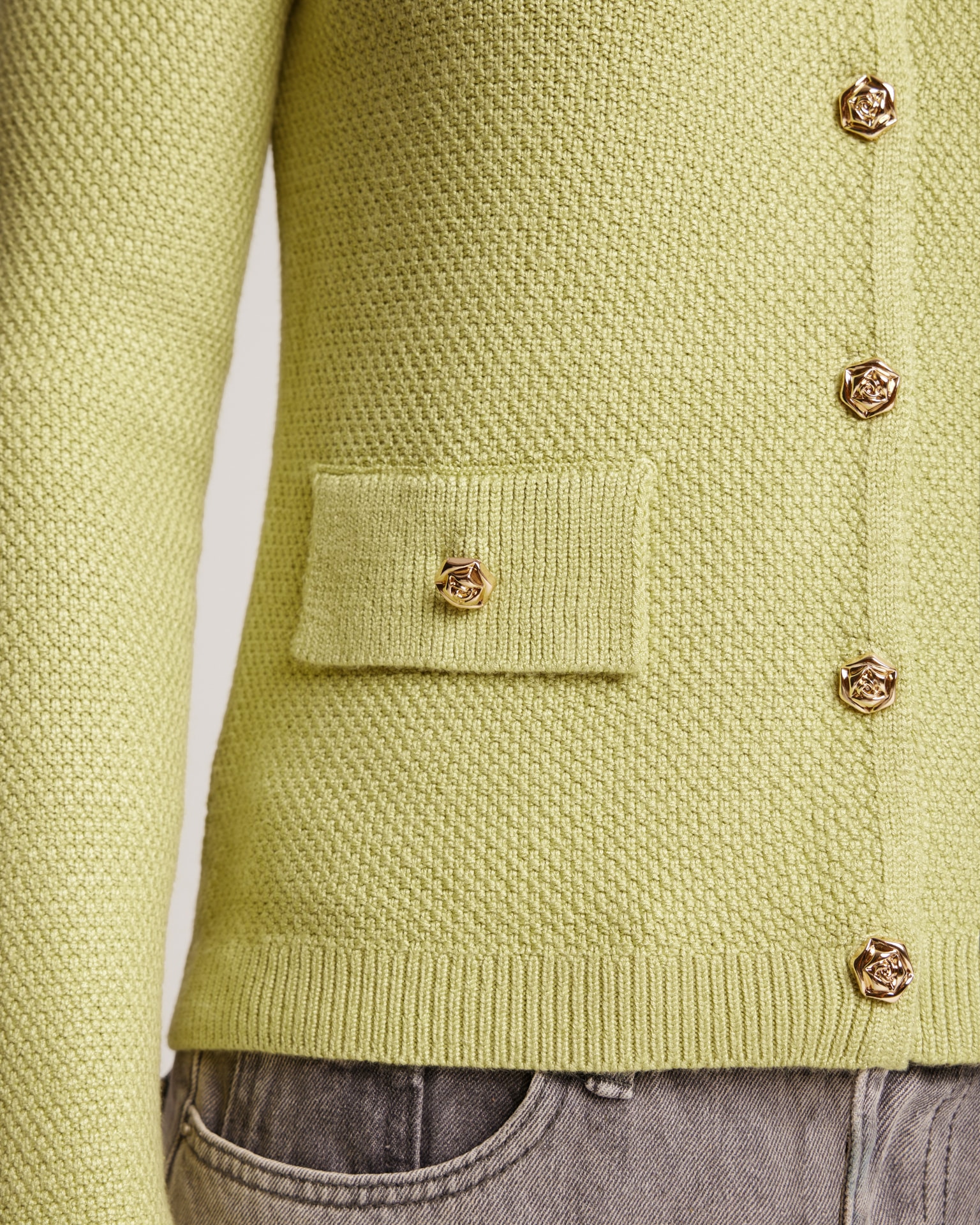 Green cardigan, Green — photo 7