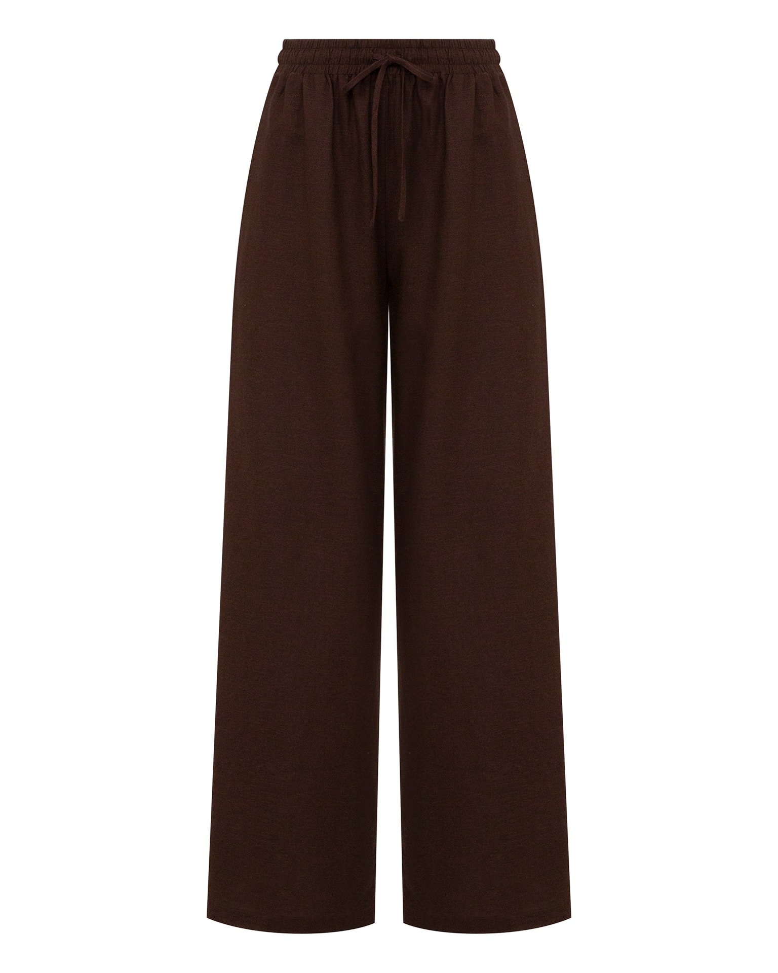 Linen suit with trousers, brown — photo 12