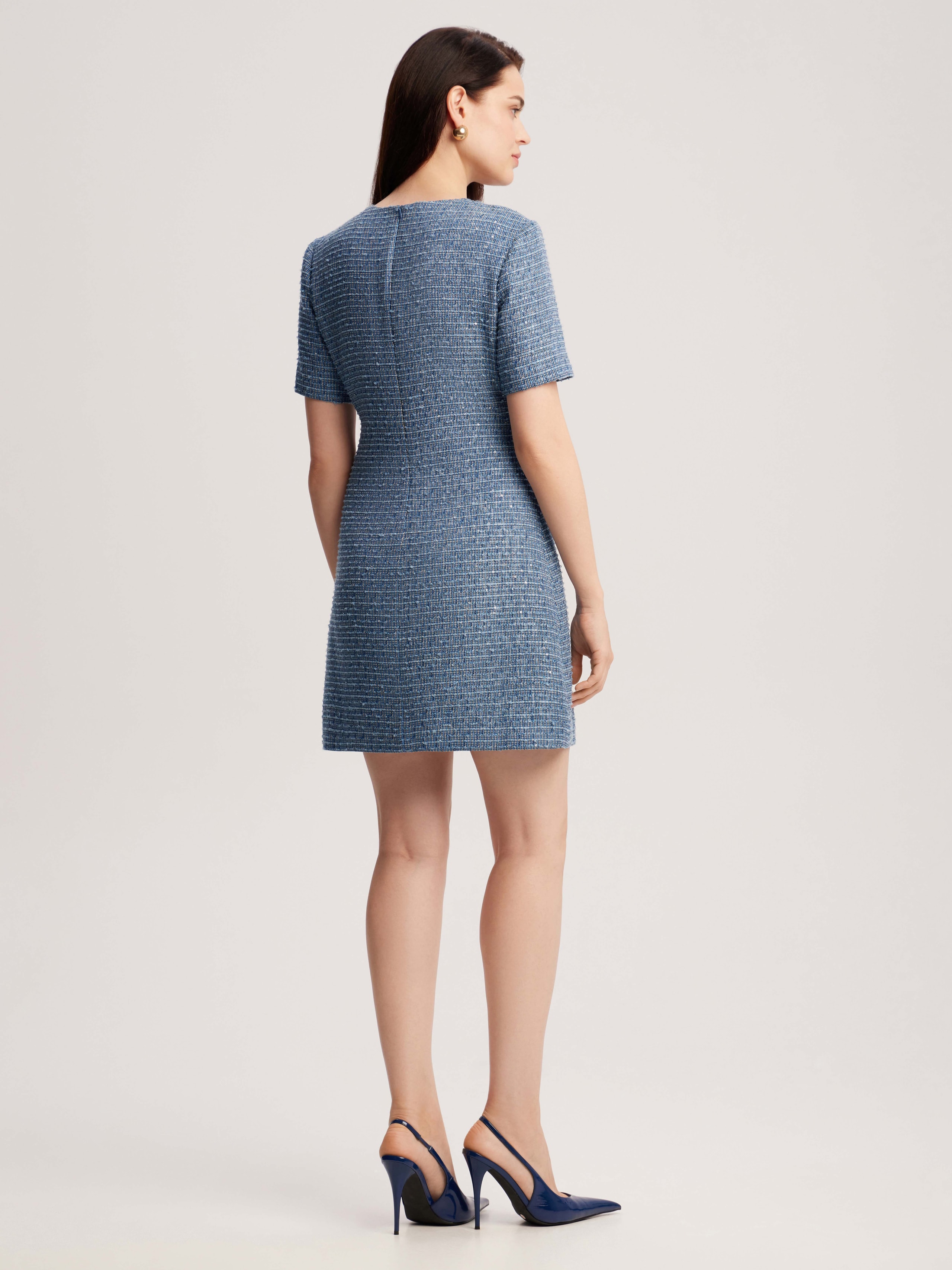 Tweed dress, Blue — photo 7