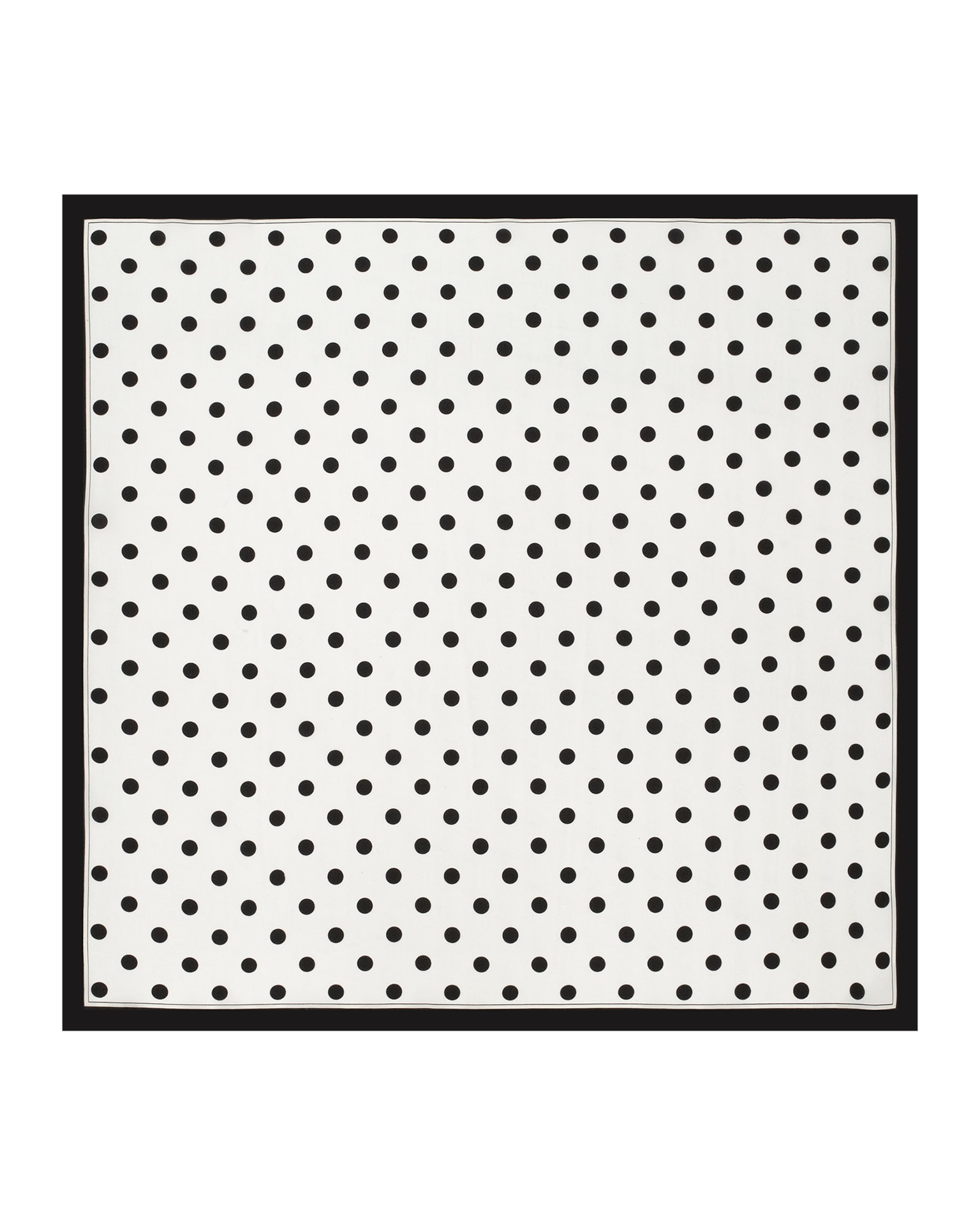 Polka dot scarf, White — photo 2
