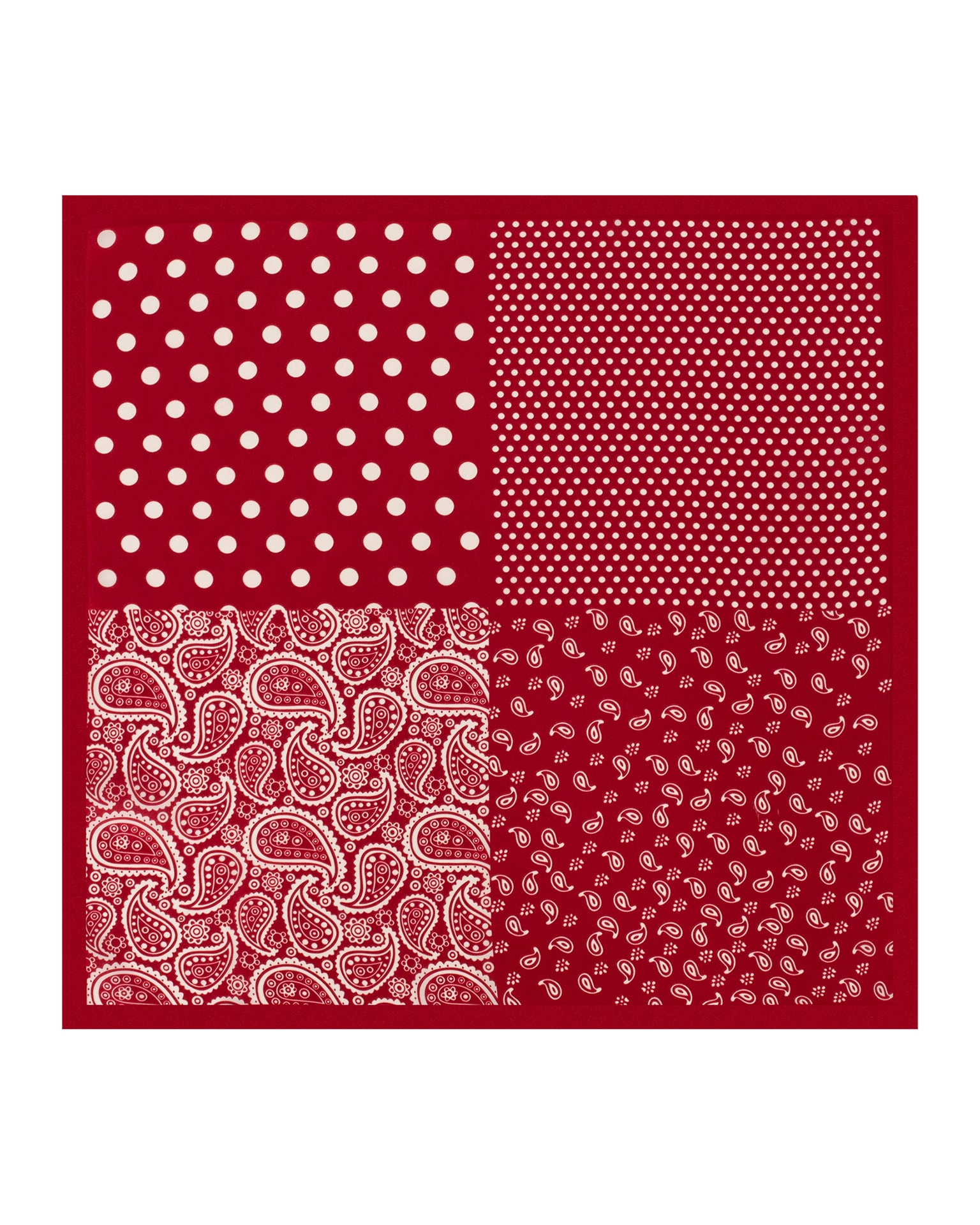 Polka dot scarf, Red — photo 2