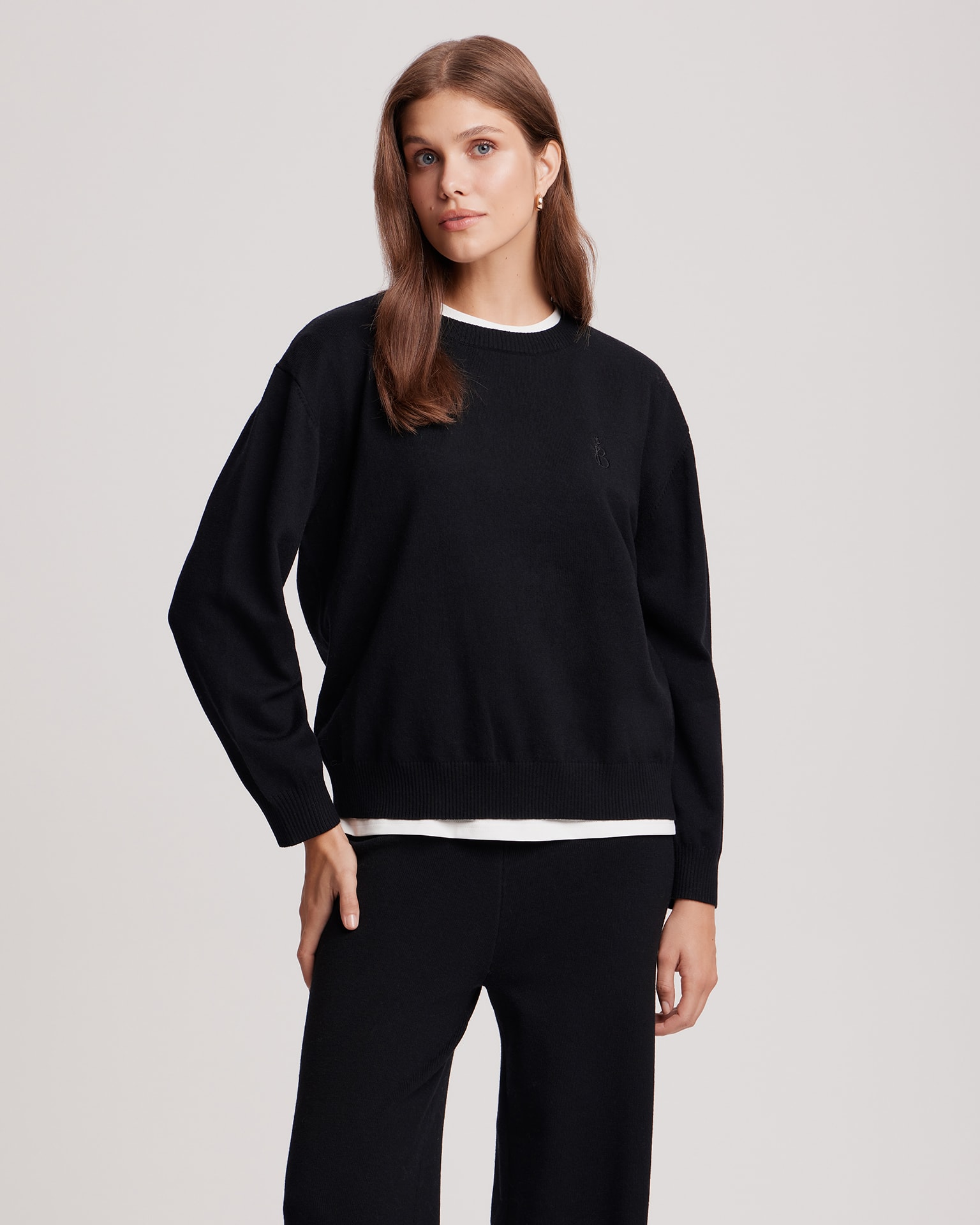 Black knitted set, Black — photo 2