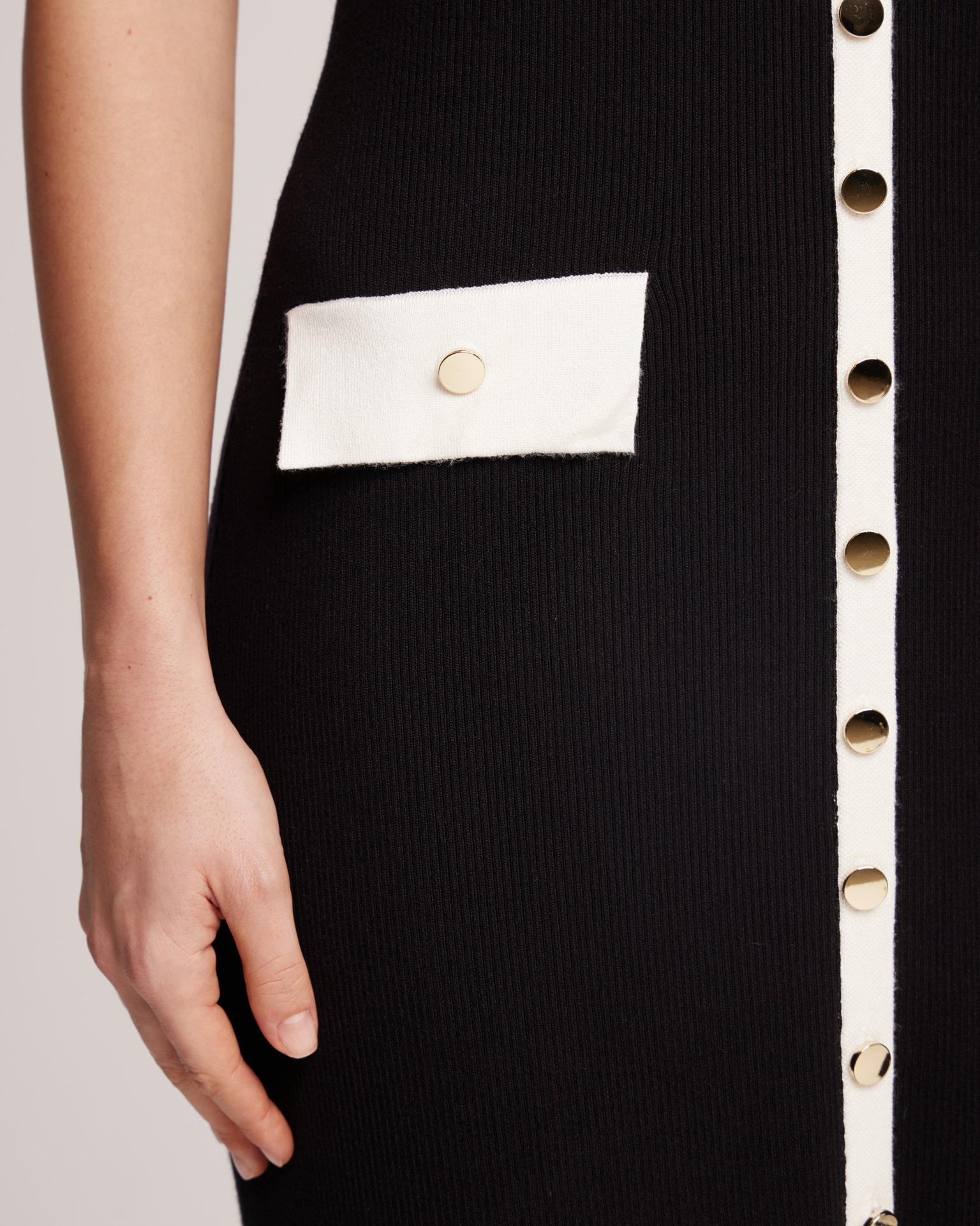 Sleeveless midi dress, Black — photo 5