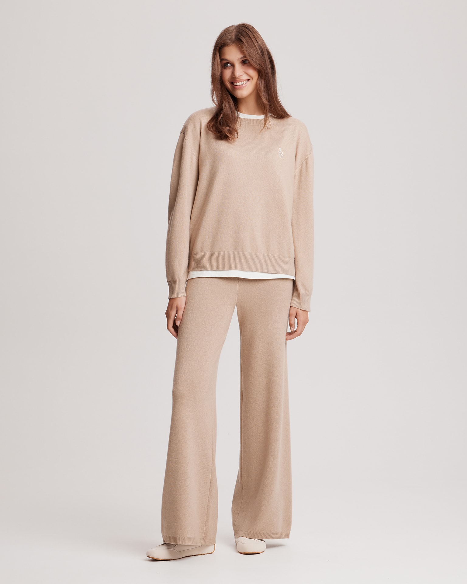 Beige knitted set, Beige — photo 4