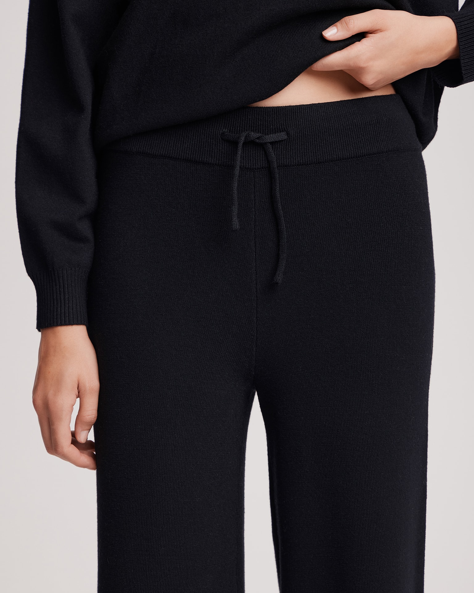Black knitted set, Black — photo 7