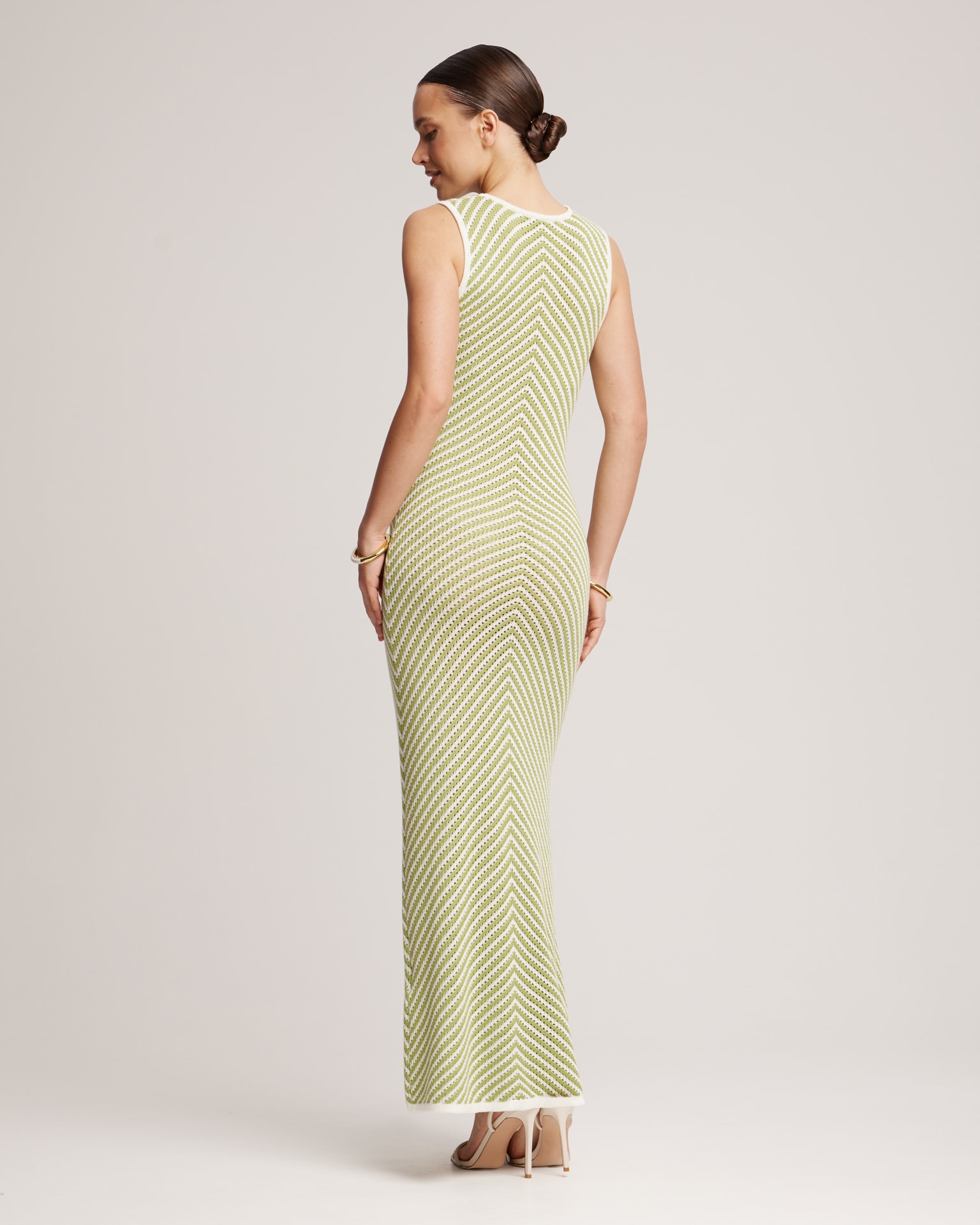 Crochet midi dress, Green — photo 3