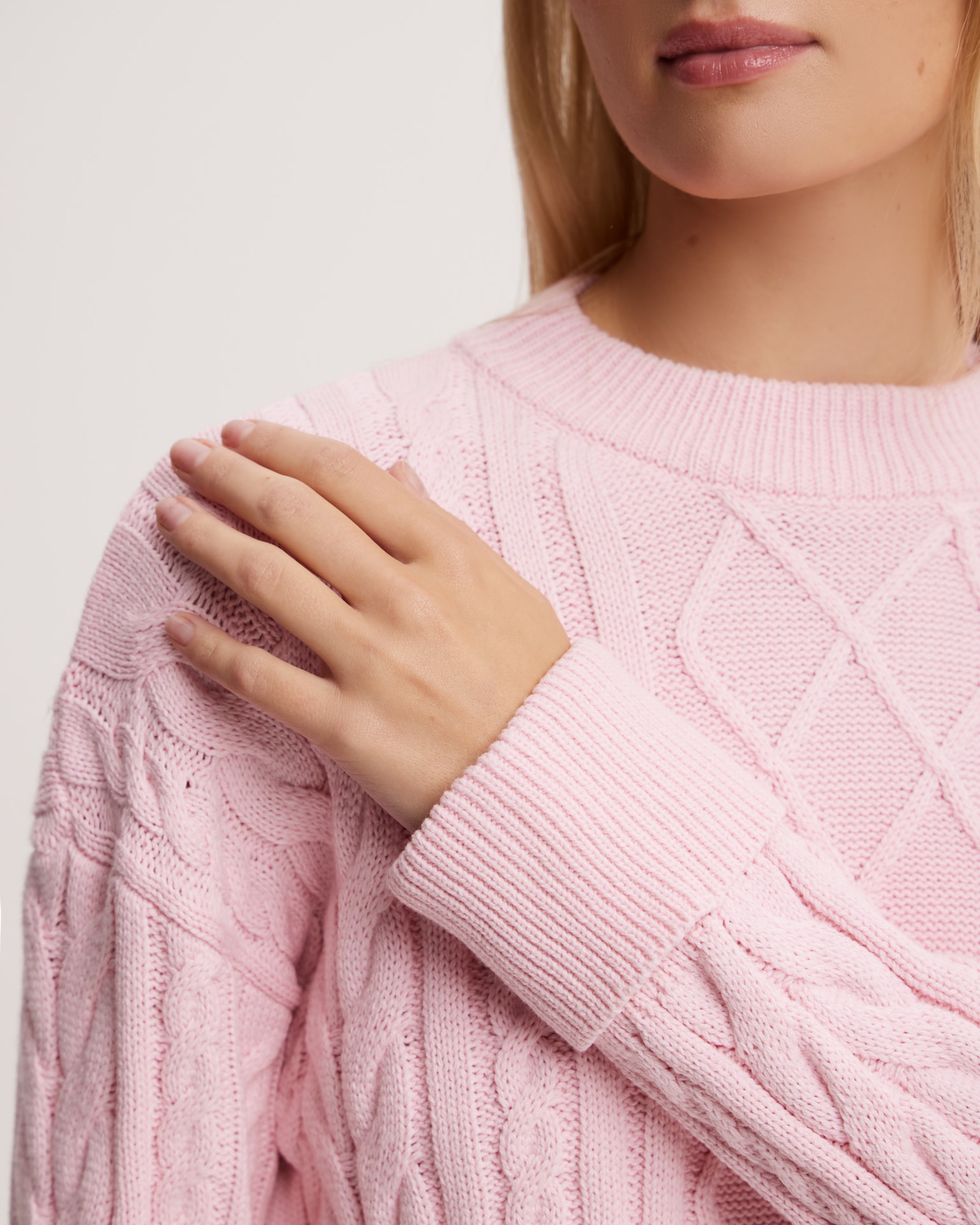 Textured pink jumper, Pink. — photo 7