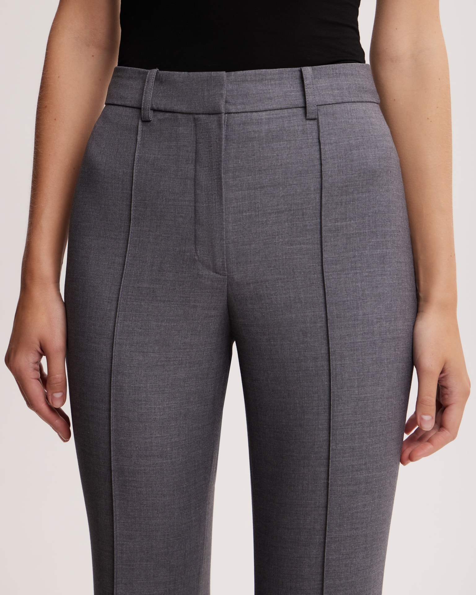 Flared trousers, Grey — photo 5