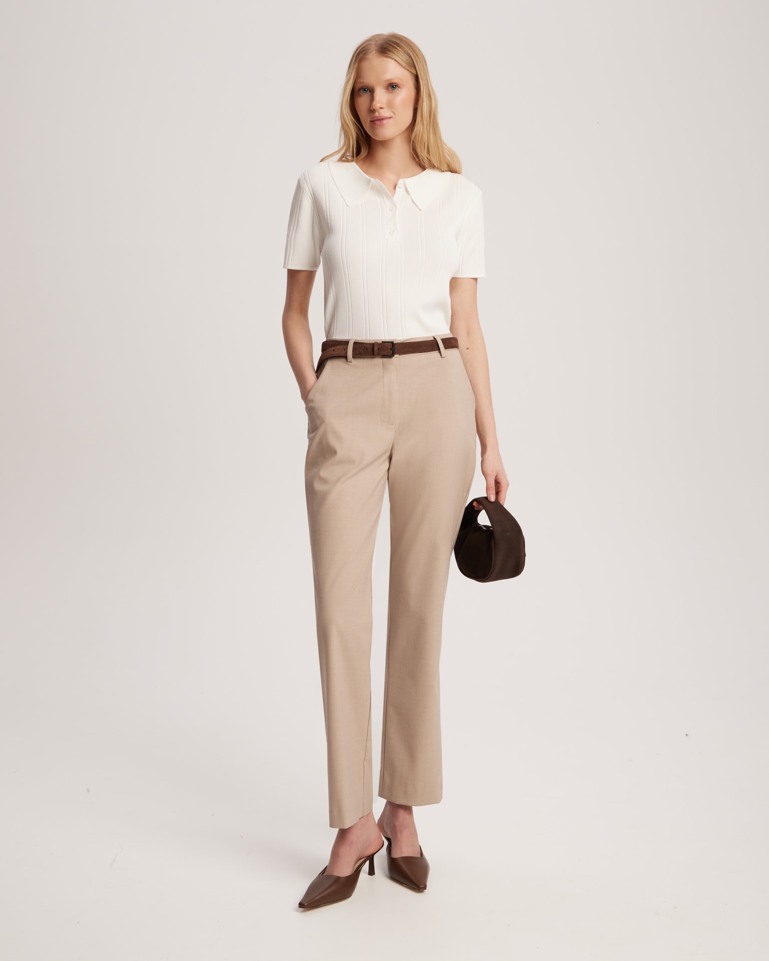 Classic trousers, Light Brown