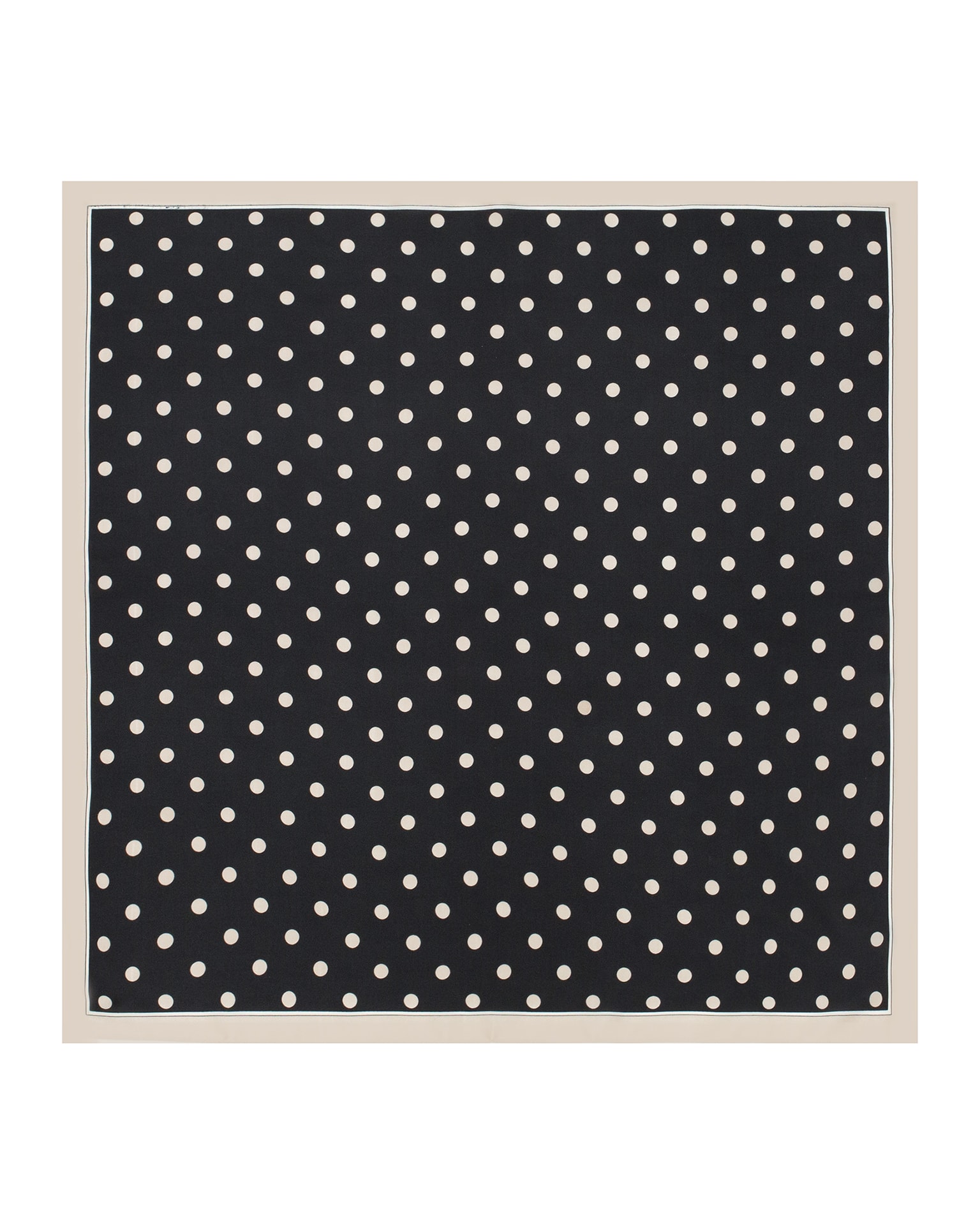 Polka dot scarf, Black — photo 2