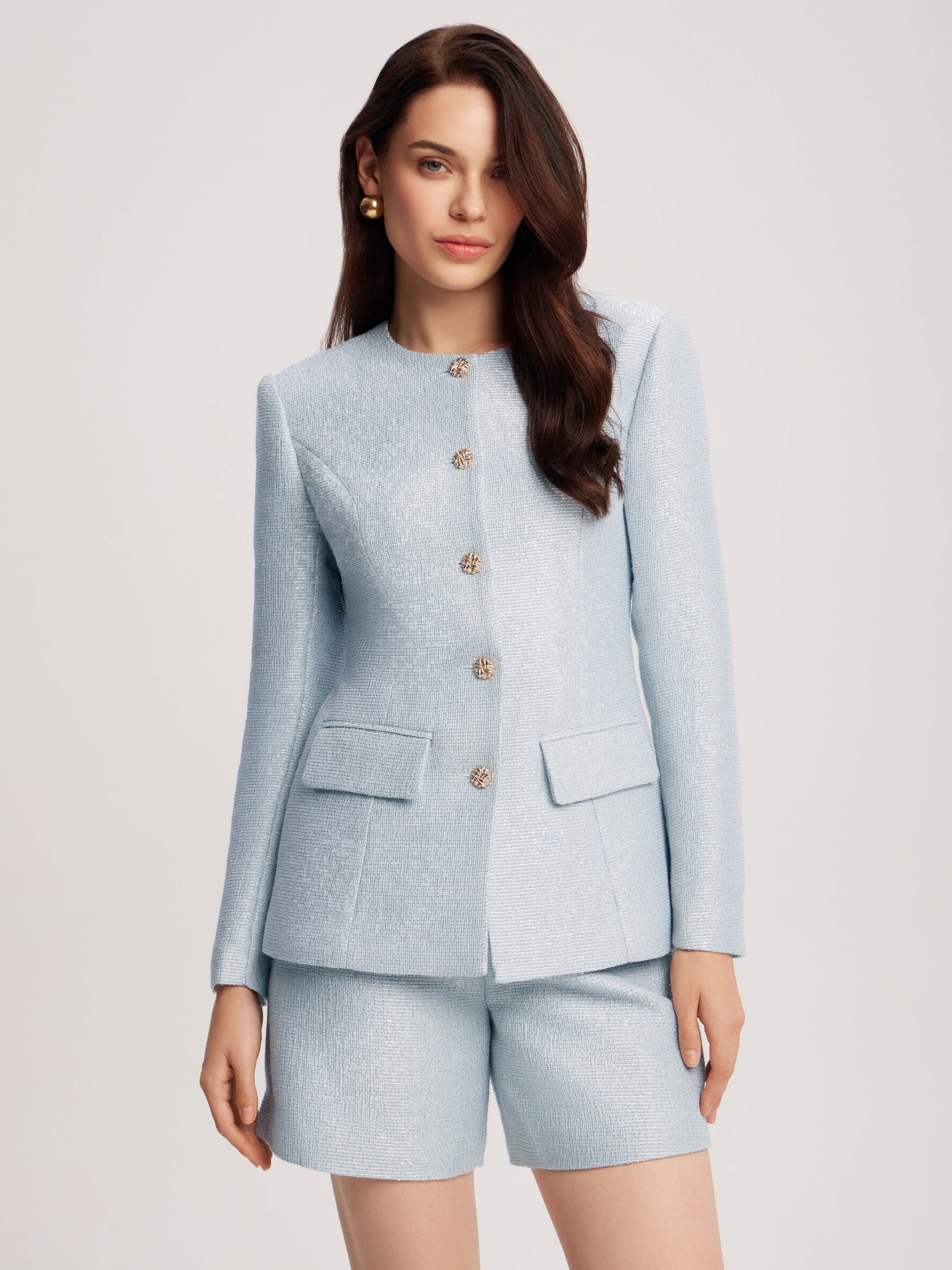 shimmering fabric jacket
