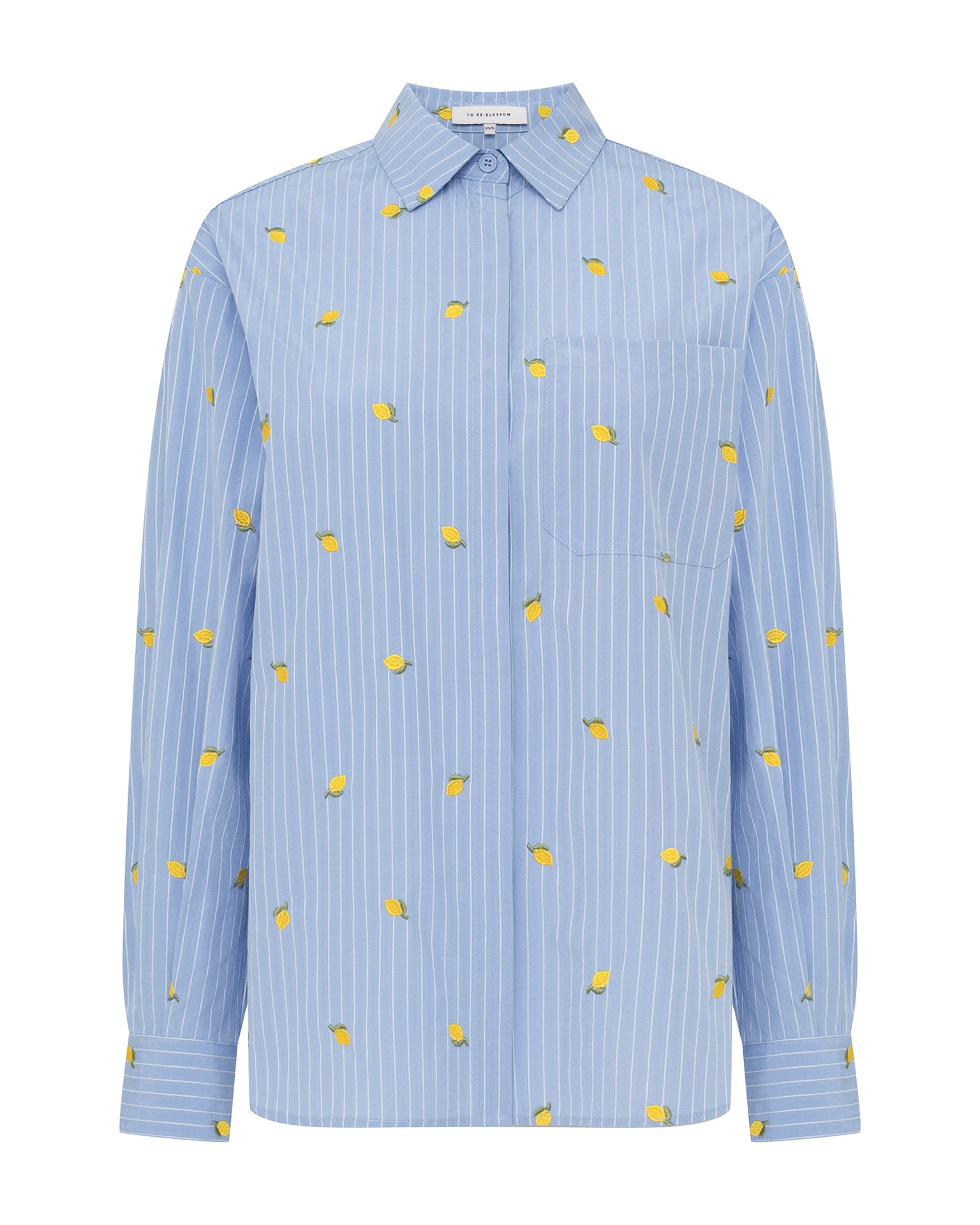 embroidered shirt, blue — photo 7