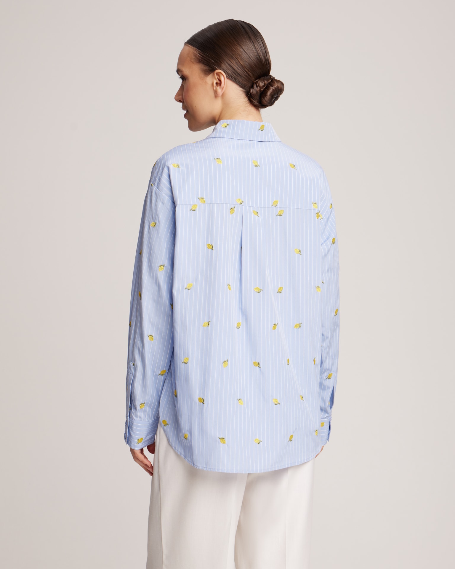 embroidered shirt, blue — photo 4