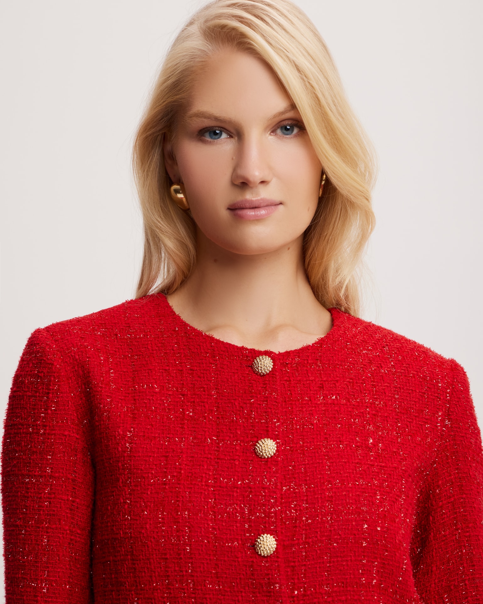 Tweed Jacket, Red — photo 6