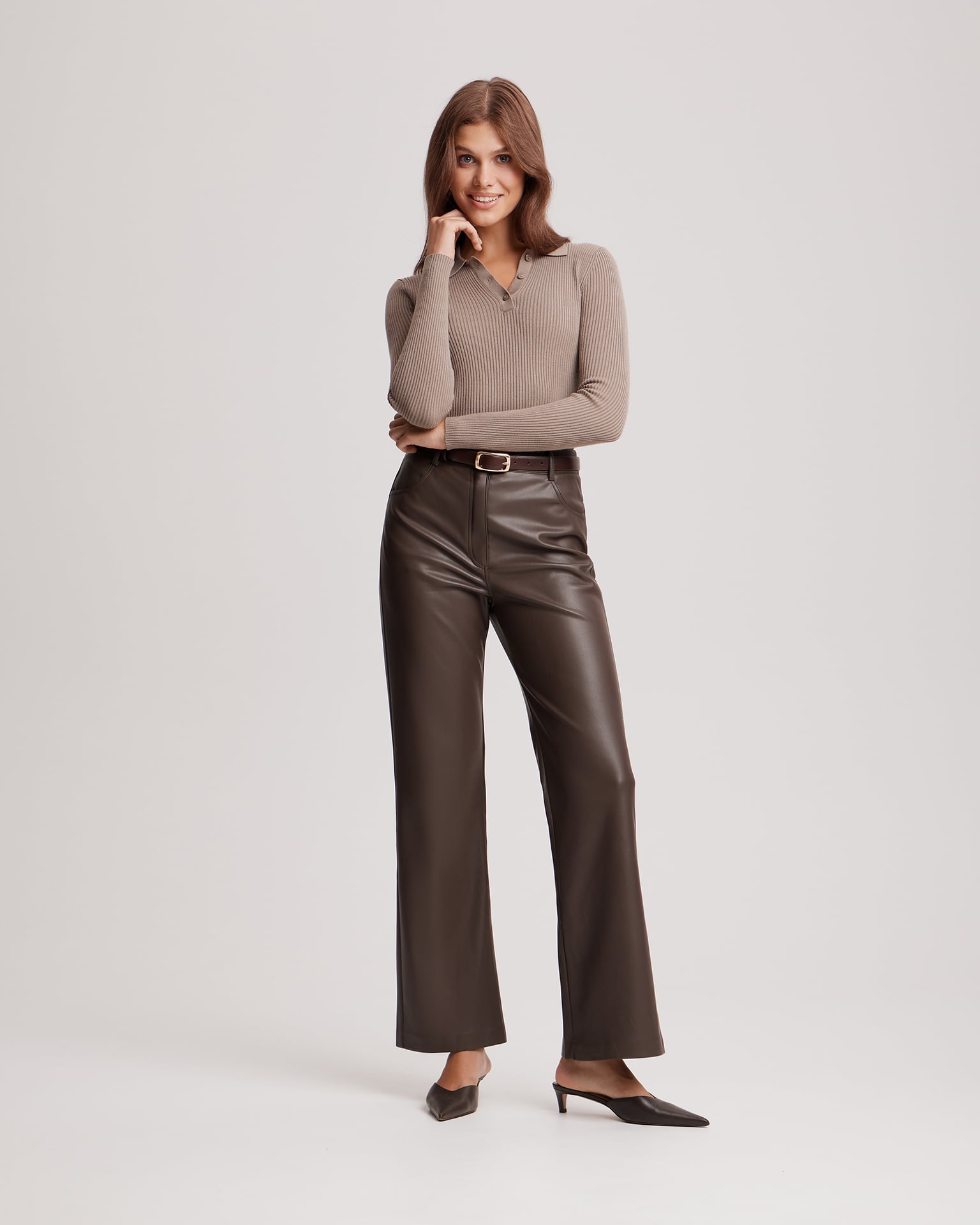 Long-sleeved polo shirt