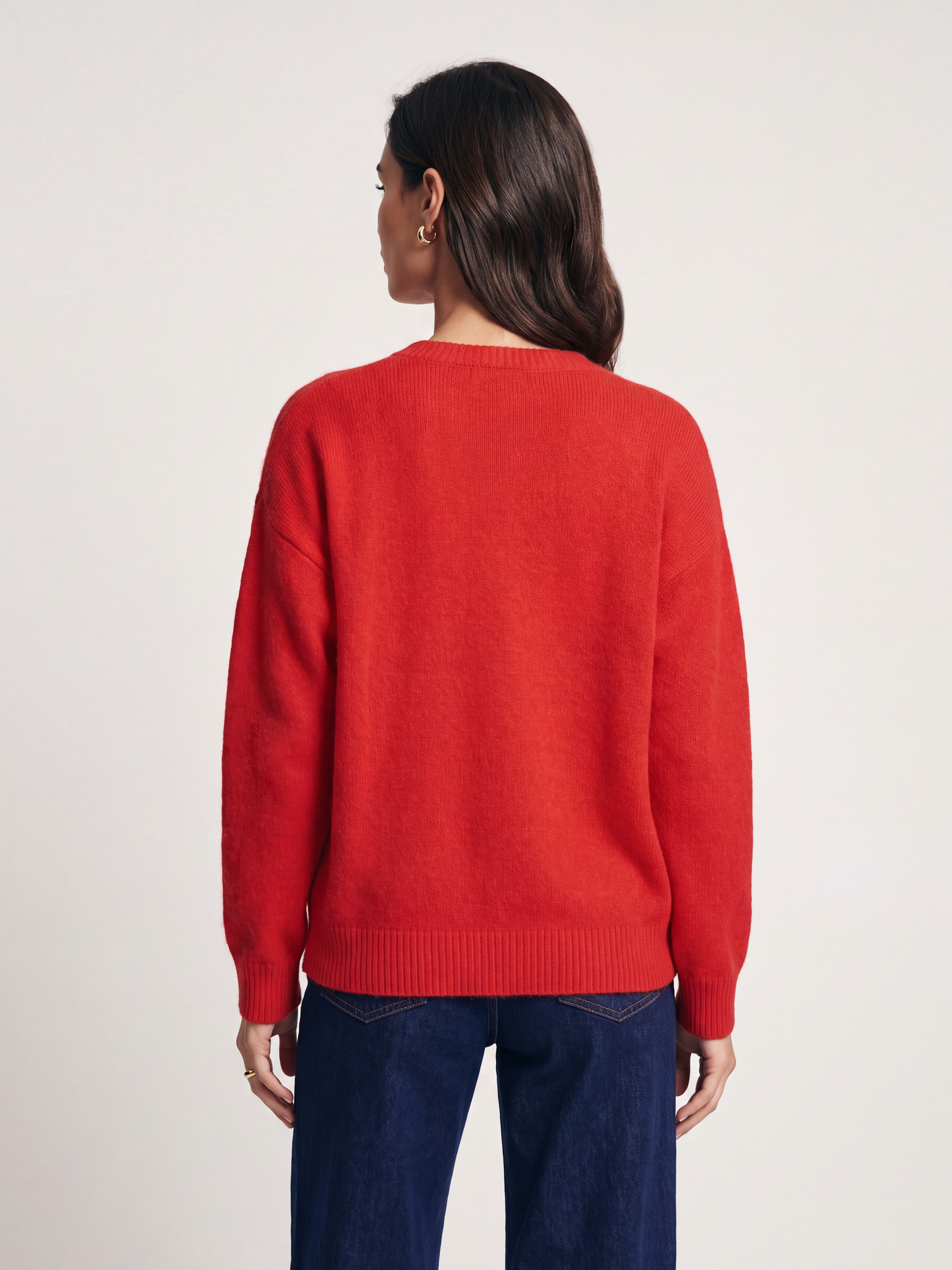 Jumper with velvet applique Amour, Red — photo 6