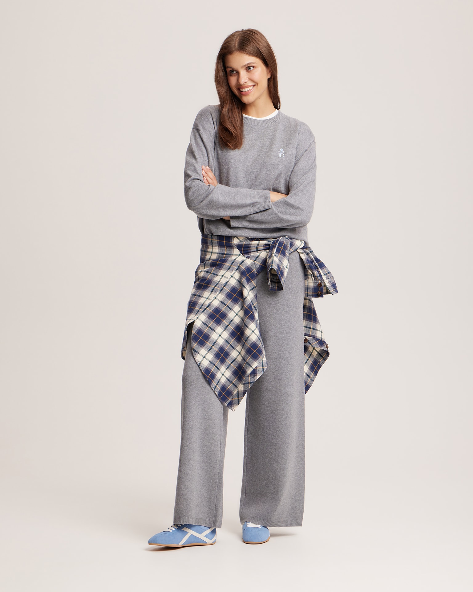 Grey knitted set, Grey
