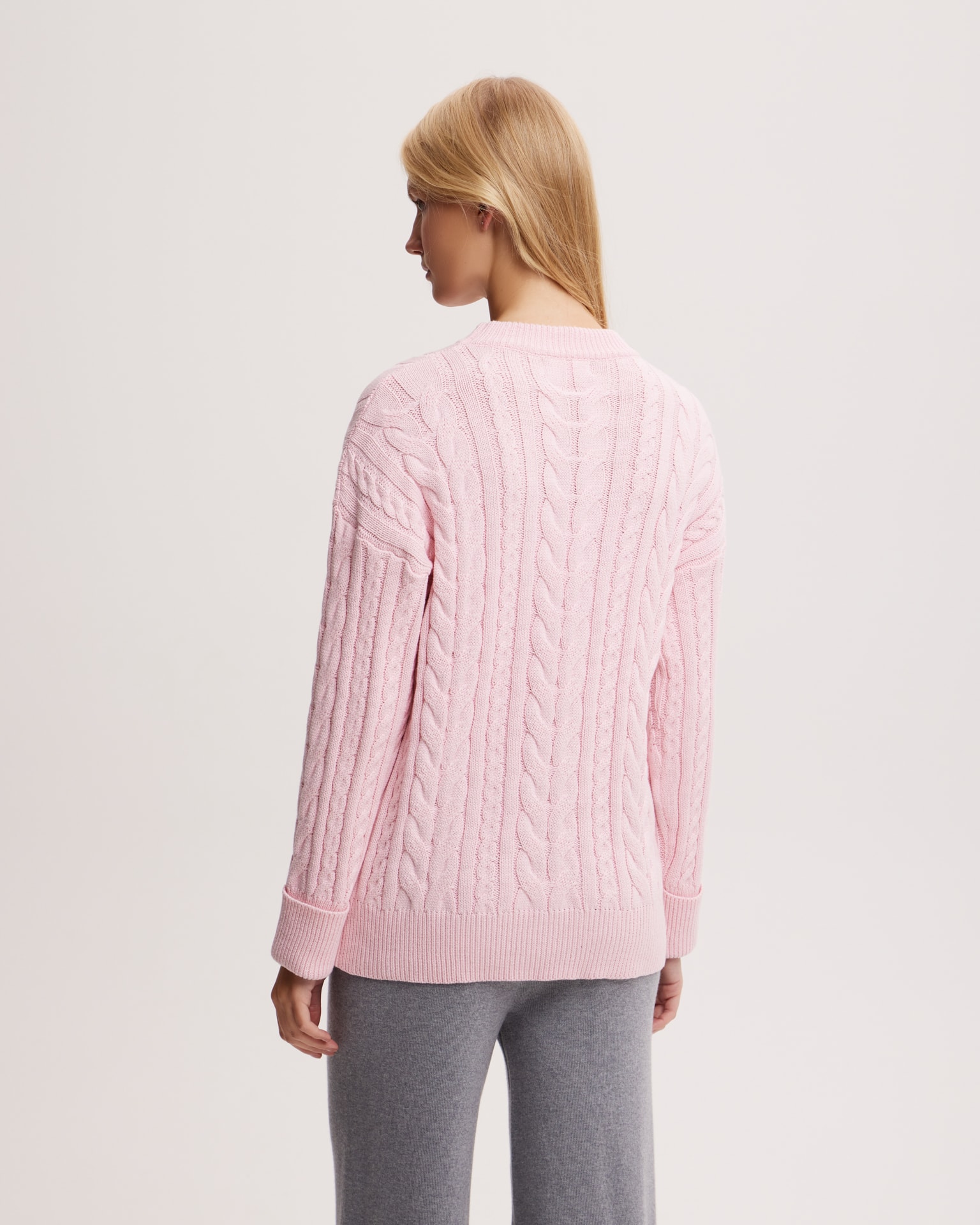Textured pink jumper, Pink. — photo 4